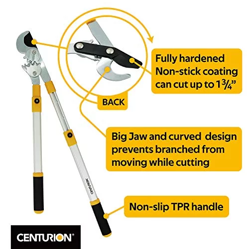 76  Duty Bypass Lopper 1¾-Inch Cut Capacity With Telescoping Aluminum Alloy Handle (Extend To 33 Inch)