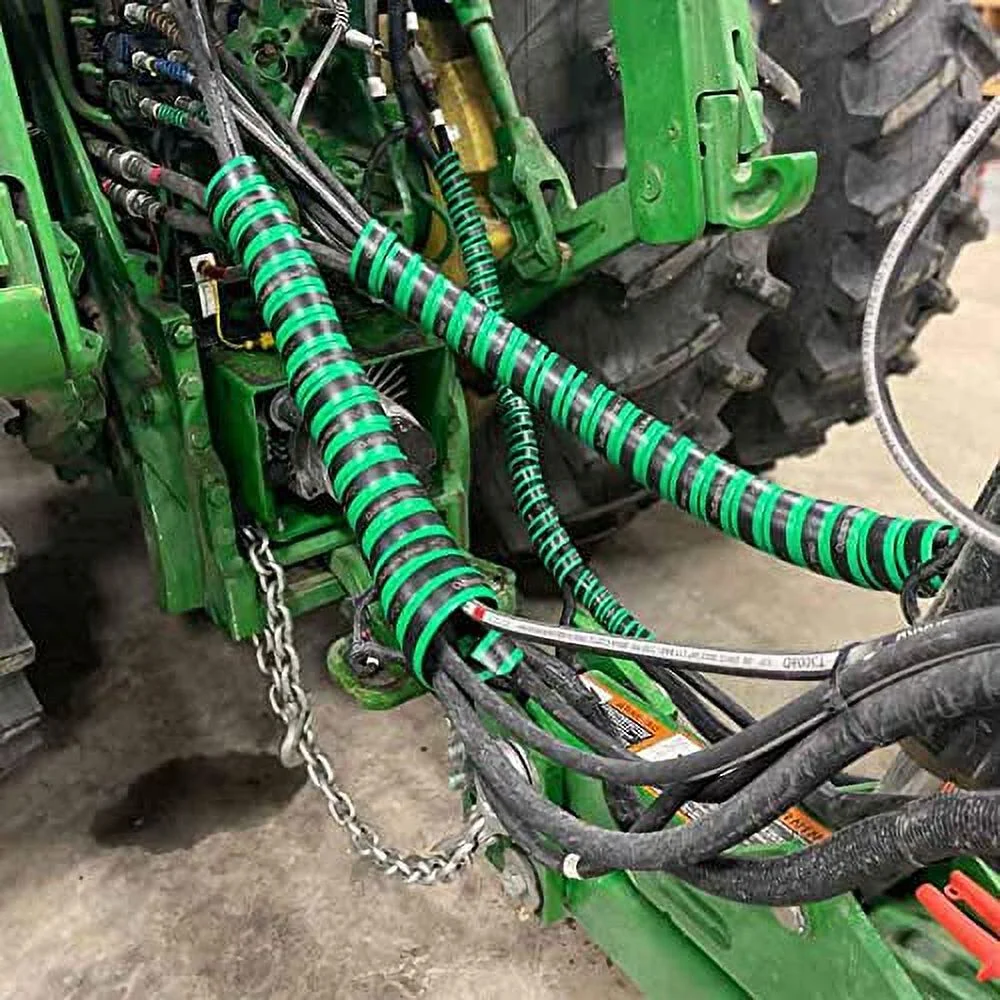 Hose  Hydraulic Hose Management Protector And Tagging Wraps  For Farming And Agriculture Equipment, Tractors, Harvesters, Planters, And Sprayers  75Mm Diameter  4 Foot  Red