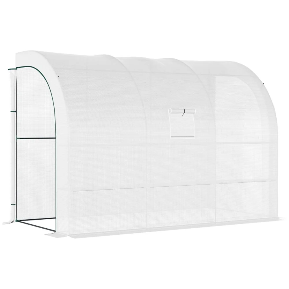 Greenhouse Mini Walk in Greenhouses Outdoors Green house Tunnel Roll-up Zipper Door and Window for Indoor or Outdoor Use 118