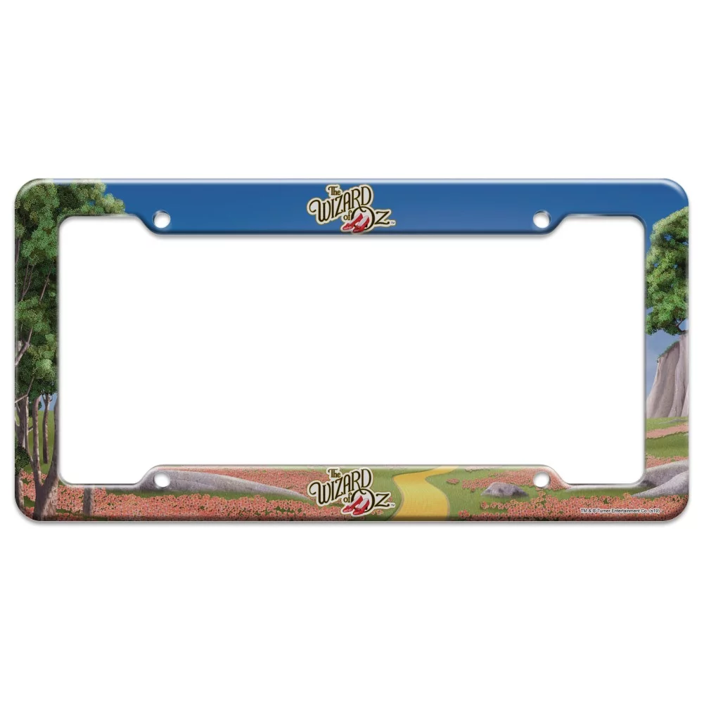 The Wizard of Oz Ruby Slippers Logo License Plate Tag Frame