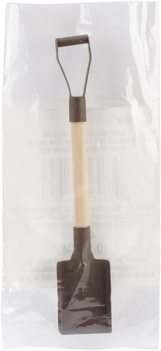 Rustic Square, 4 Inches Snow Shovel, Rust