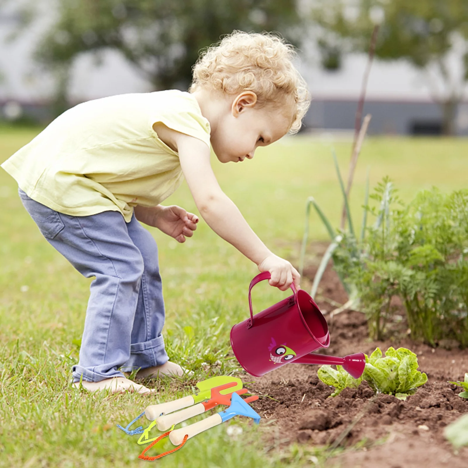 Gongxipen 1 Set of Kids Multi-purpose Garden Tools Sand-Excavating Tools Funny Playing Toys