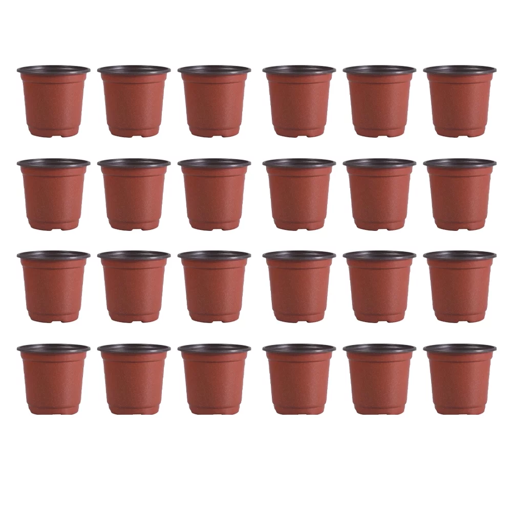 Qumonin 30pcs 90mm Flower Pot Nursery Container for Plants