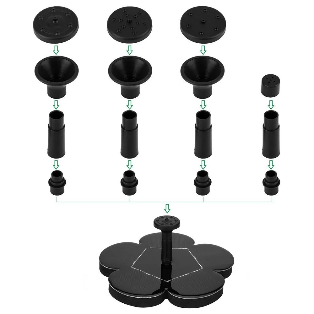 Solar Power Bird Bath-Fountain Water Floating Small Pond Garden Patio Decoration Sprinkler Hose Hose And Sprinkler Set Industrial Sprinkler Sprinklers for Large Yard Oscillating Sprinklers Solar