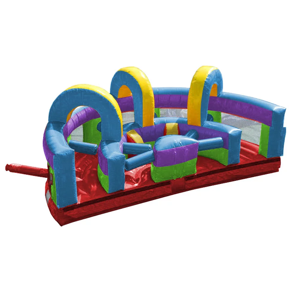TentandTable 30' Commercial Inflatable Obstacle Course, Retro U-turn
