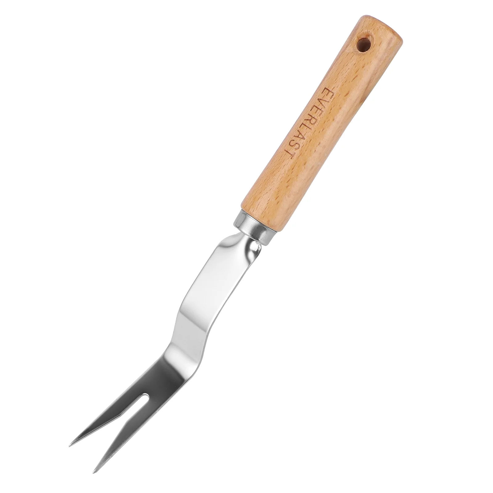 Gongxipen Professional Weeding Tool Wooden Handle Stainless Steel Manual Weeder Weeding Device (Stainless Steel Root Remover）