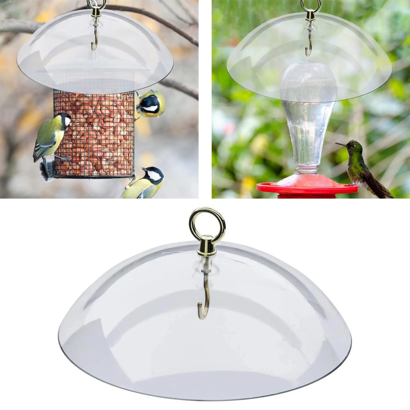 SIfdSeng 2024 Paragraph Bird Feeder Protective Dome Hummingbird Rain Cover Tool Baffle Outdoor July 4th Decor Father Day Gifts for Dad Unique Father Day Decorations for Outside