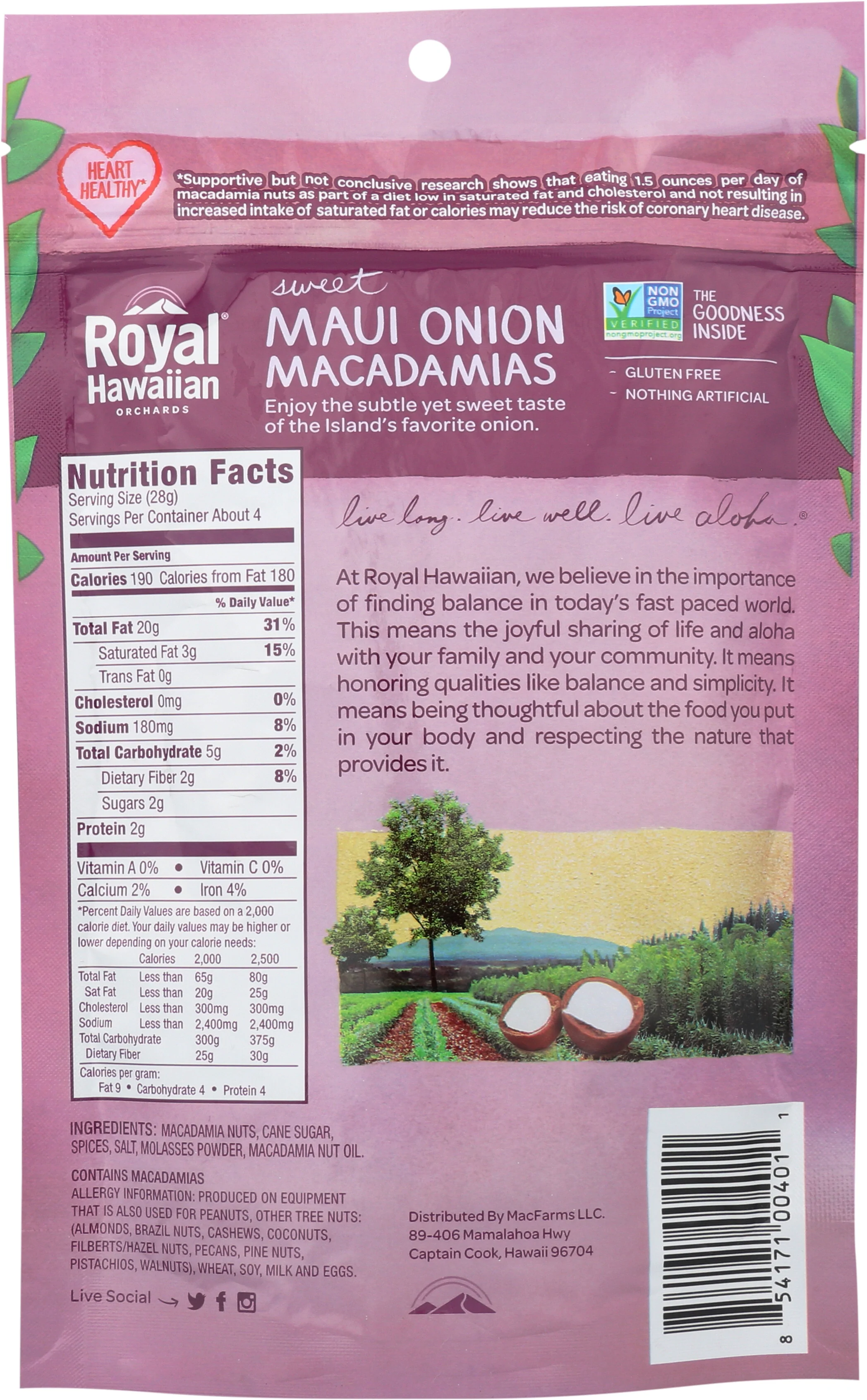 Maui Onion Macadamia Nuts
