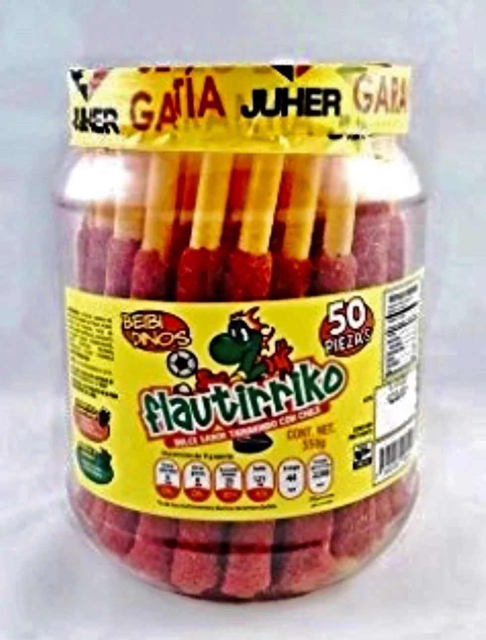 Flautirriko Tarugos Tamarindo Tamarind Candy Sticks 50 Pcs 550g Always Fresh (1-Pack)