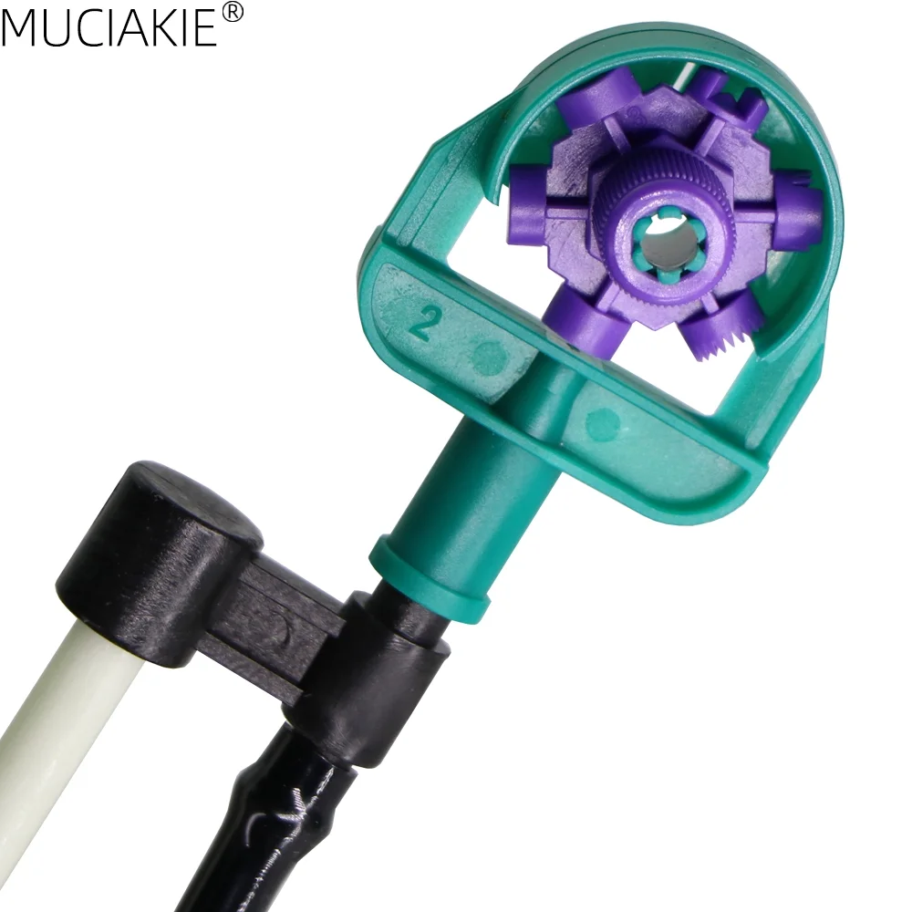 MUCIAKIE Adjustable Angle 60/90/180/270/ Degrees Sprinklers on 50CM Filberglass Stake Garden Irrigation Watering Nozzles