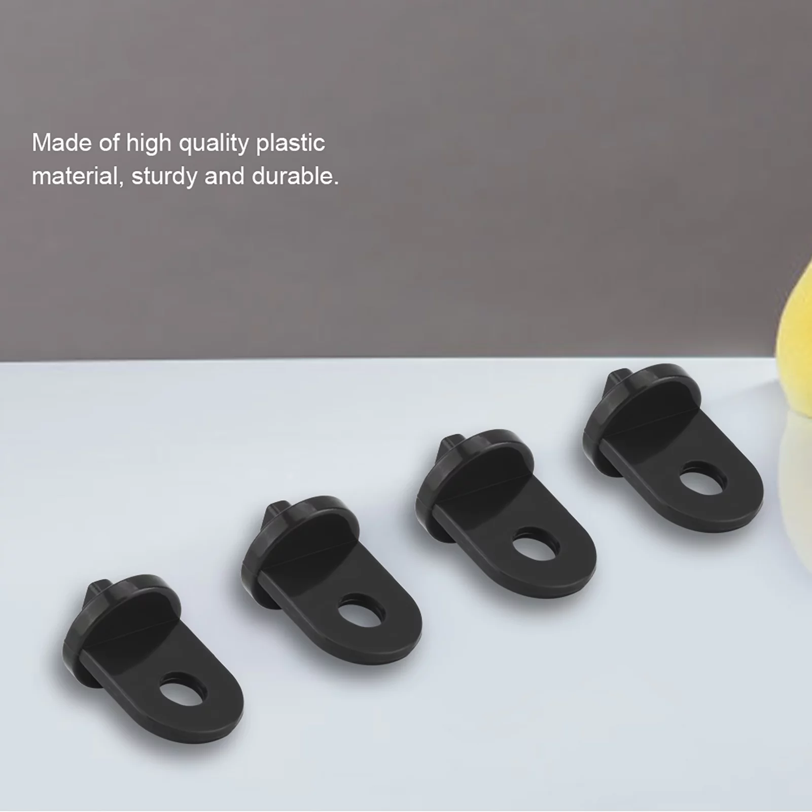 Plant Hanger 10 PCS Plastic Greenhouse Hook Plant Flower Hanger (Black)