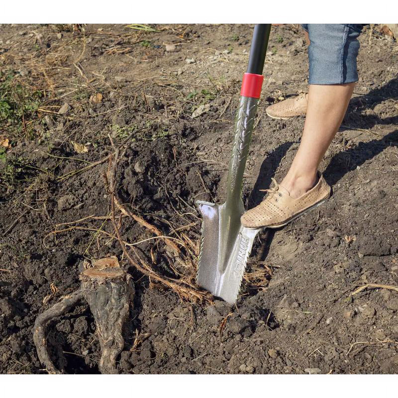 Shovel Saw 45 in. Steel V-Shaped Trenching Shovel Fiberglass Handle