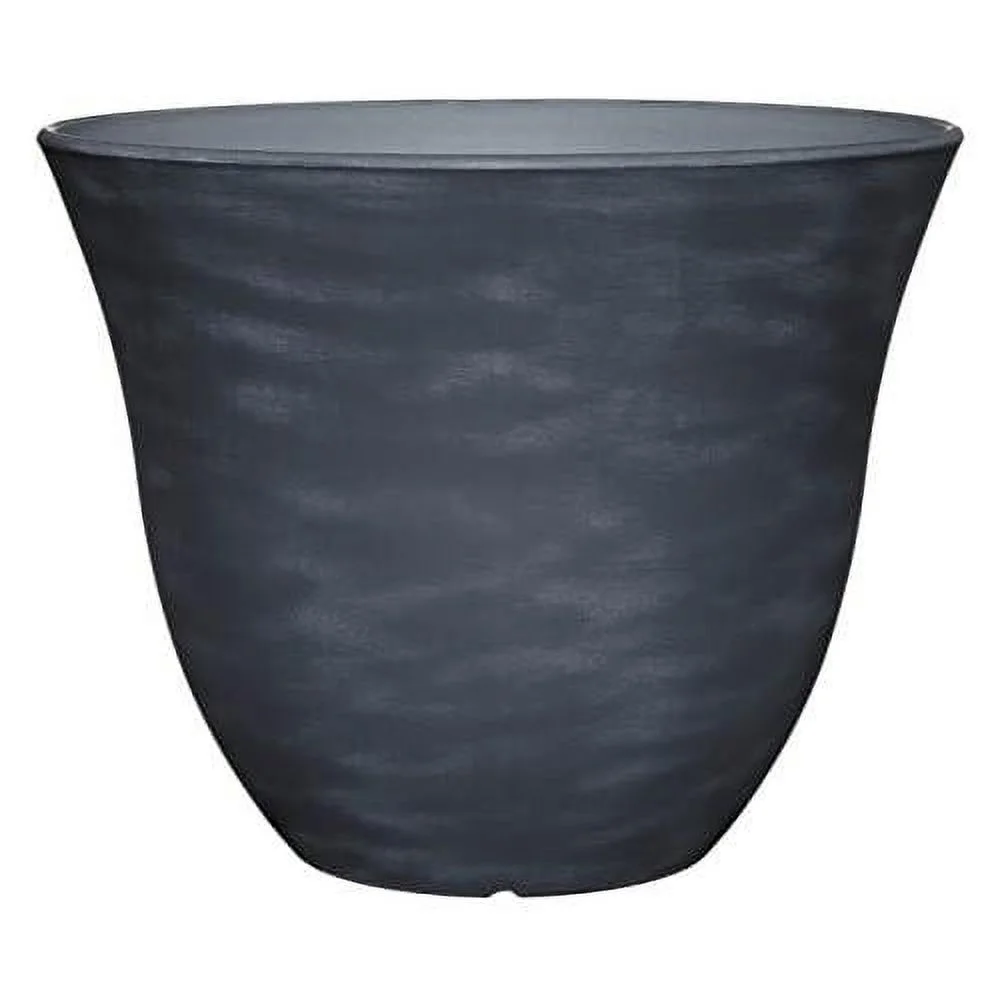 honeysuckle resin flower planter, zinc grey, 15