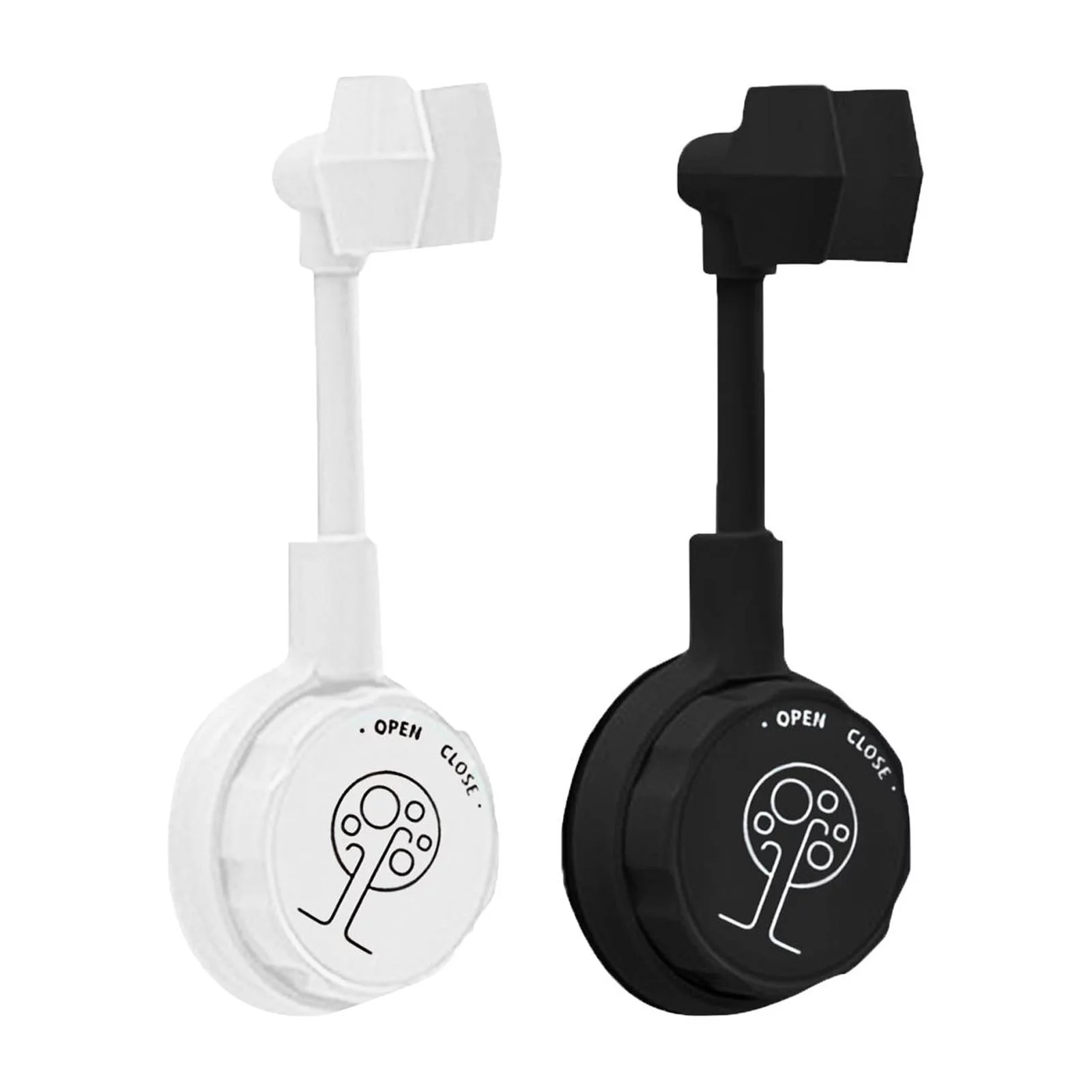 iju7gthy Doorstops for Inside Doorrative Adjustable Rotatable Shower Head Wall Mounter No-Punching Shower Rack *3Pcs