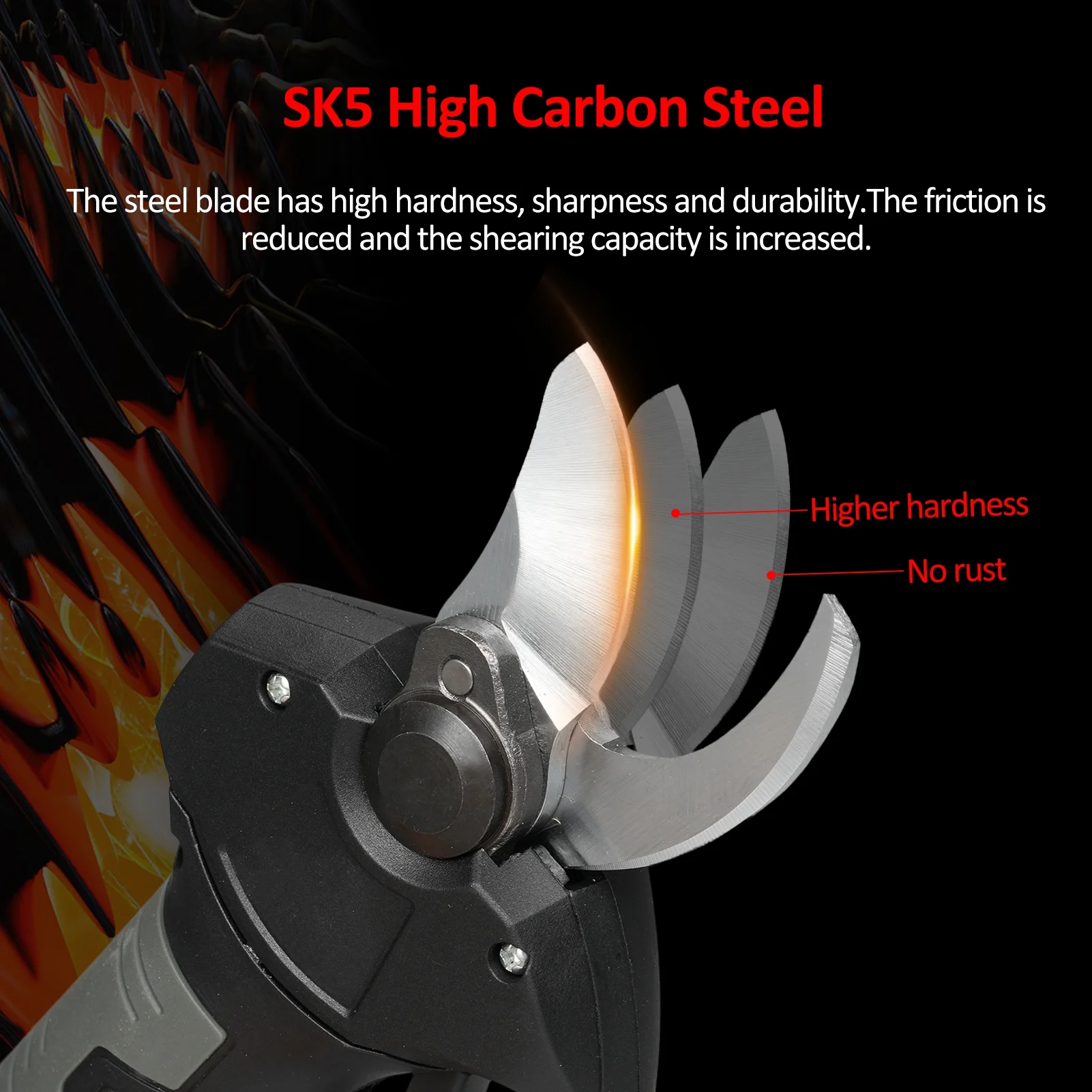 Walmeck Electric scissors,Branch Pruner 2000mAh Lithium Battery Handheld Shears Pruner Clippers 30mm 21V Portable Handheld Carry Case 30mm Diameter Lithium Battery Powered Cu 2000mAh Battery 30mm