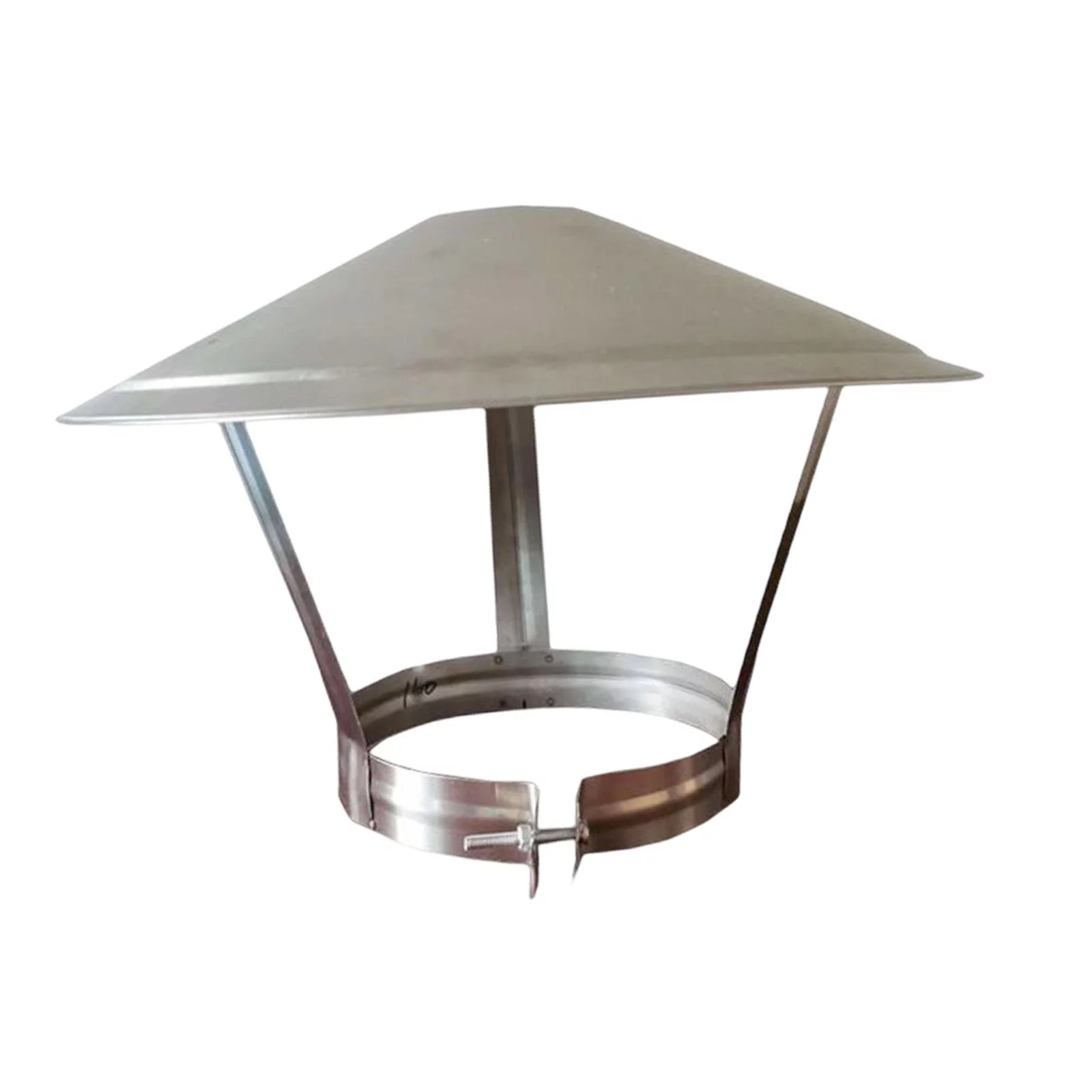 Chimney Caps Chimney Cover Durable Flue Stainless Steel Replacement Practical Breathable Exhaust Pipe Rain Hat Roof Protector 11cmx30cm