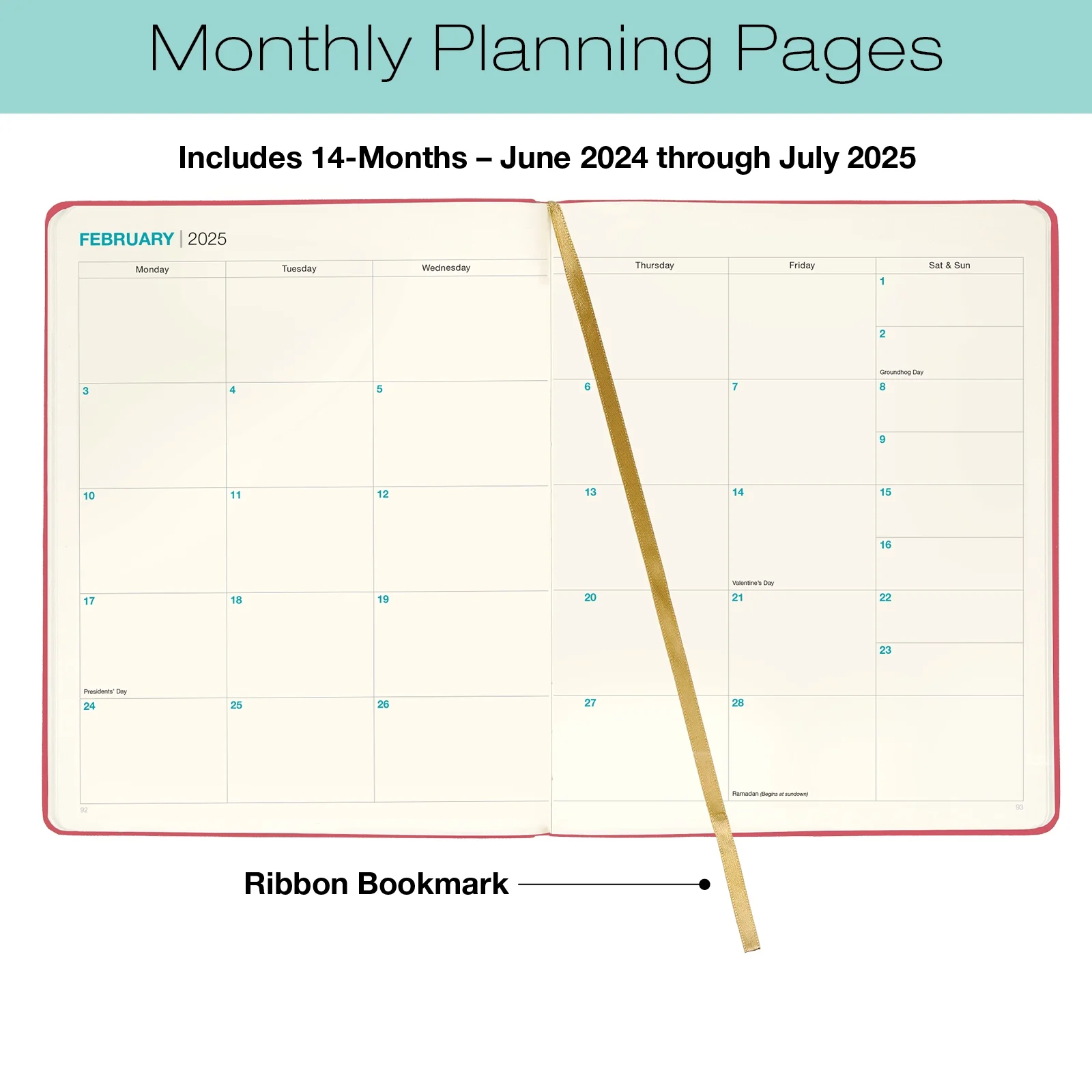 Global Printed Products Academic Year 2024-2025 Weekly Monthly Planner 8
