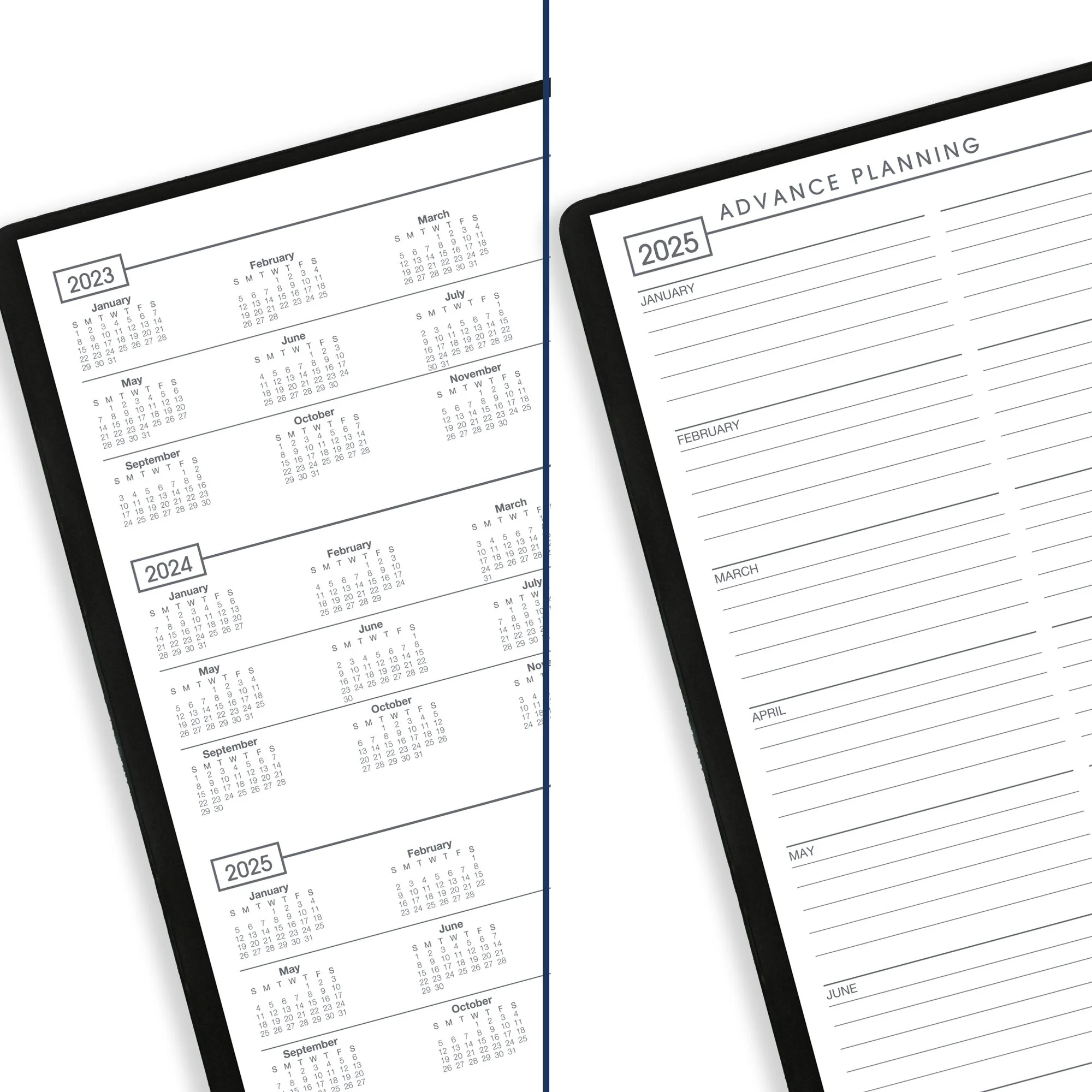 AT-A-GLANCE Designer Cover 2024 Monthly Planner Black Large 7 x 10 - Monthly