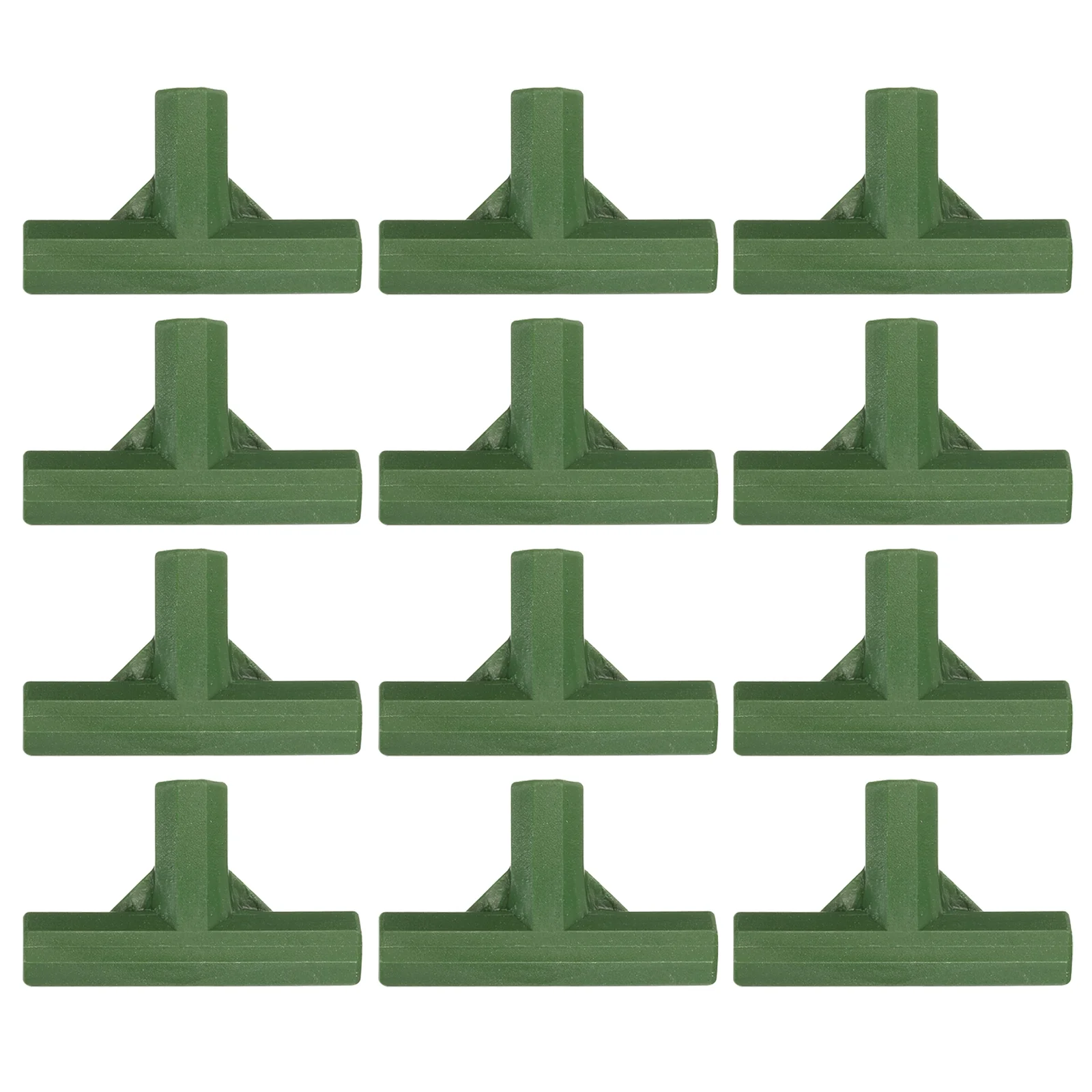 12Pcs 11.3mm/0.44in 3 Way Greenhouse Frame Connector Pipe Fitting Duty Joining Tool