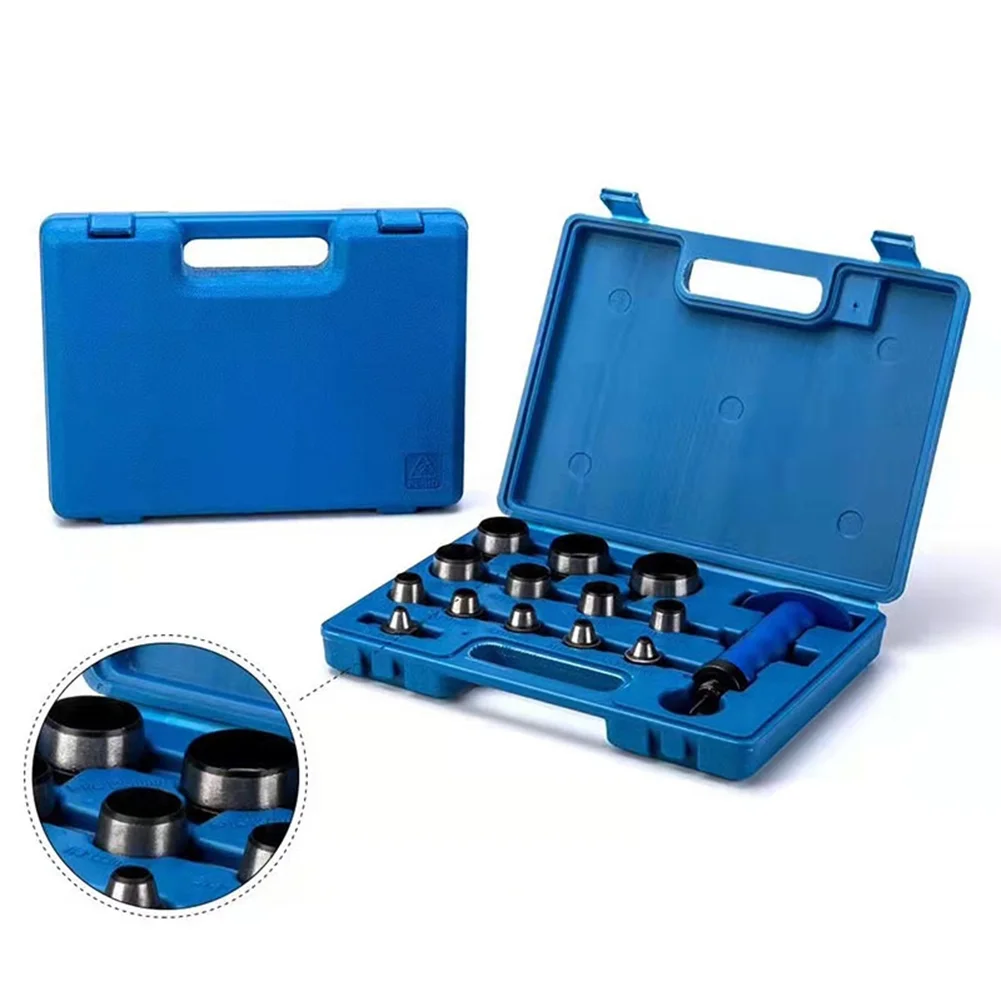 QueenTrade 5-35mm Hollow Punch Set DIY Wad Hole Punching Kit Hollow Leather Gasket Paper