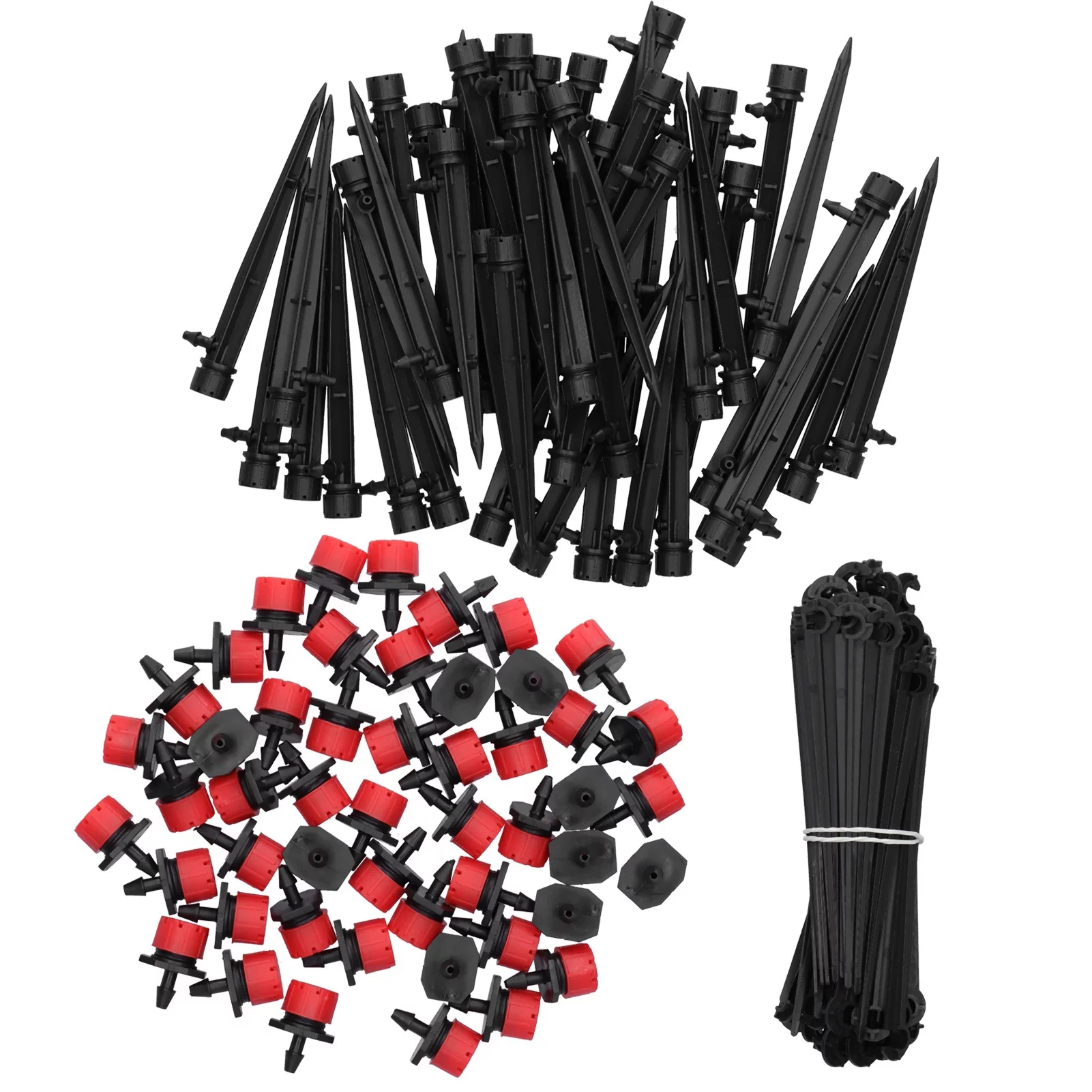 Nimomo 150PCS Irrigation System Multipurpose Drip Irrigation Kit Water Drippers Garden Watering Sprinklers Accessories