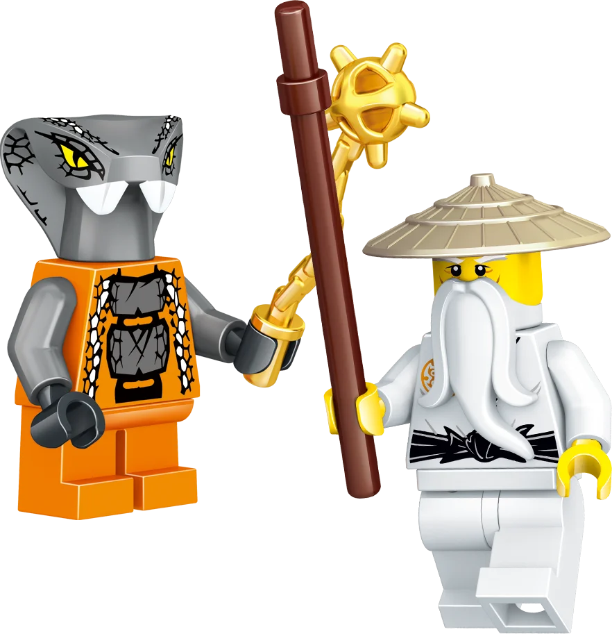24Pcs Ninjago Minifigures Building Blocks Toys Set Serpentine Kai Jay Sensei Wu Master Custom action figures