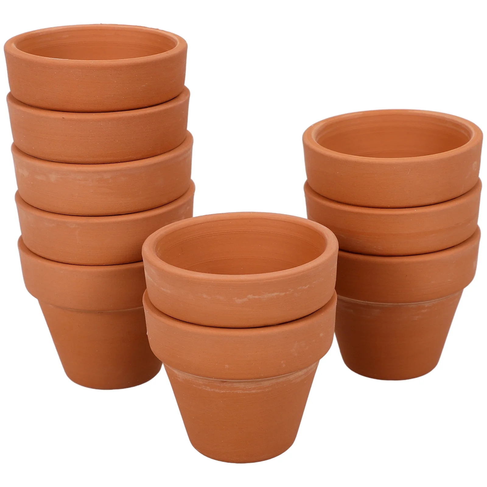 Miniatures for Crafts Decor Terracotta Pot Office 10 Pcs Clay Desktop Succulent Bowl Indoor Plant Pots Vase