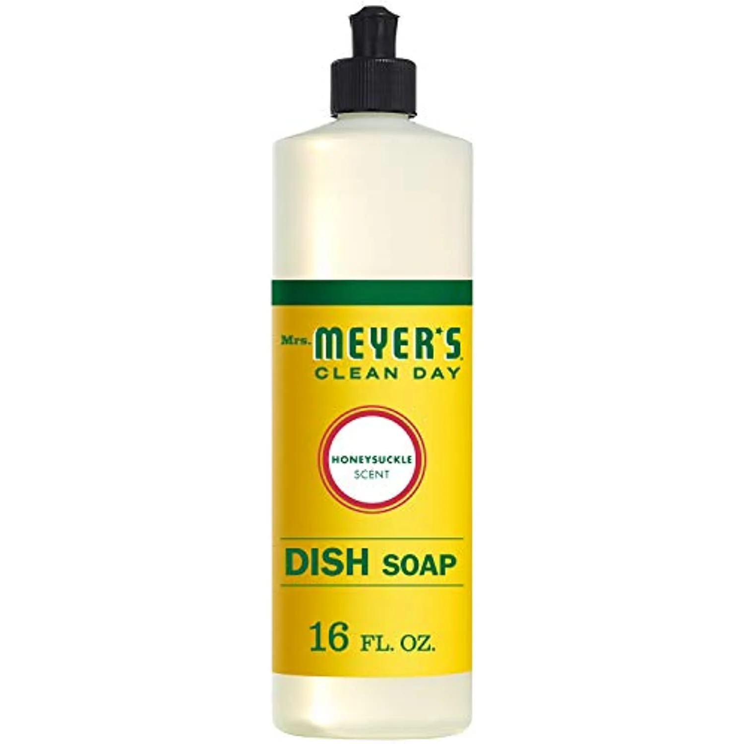 Mrs. Meyers Clean Day Liquid Dish Soap, Honeysuckle, 16 Ounce (Pack Of 2)