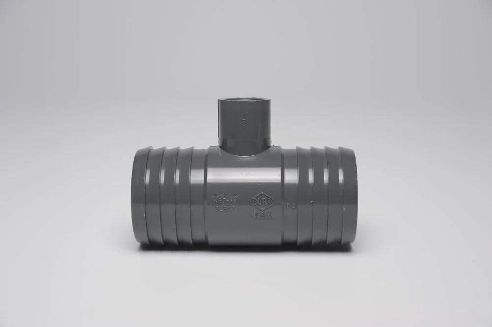 Dura Plastics | PVC Insert Combination And Reducing Tee | Schedule 40 Black | 1-1/2