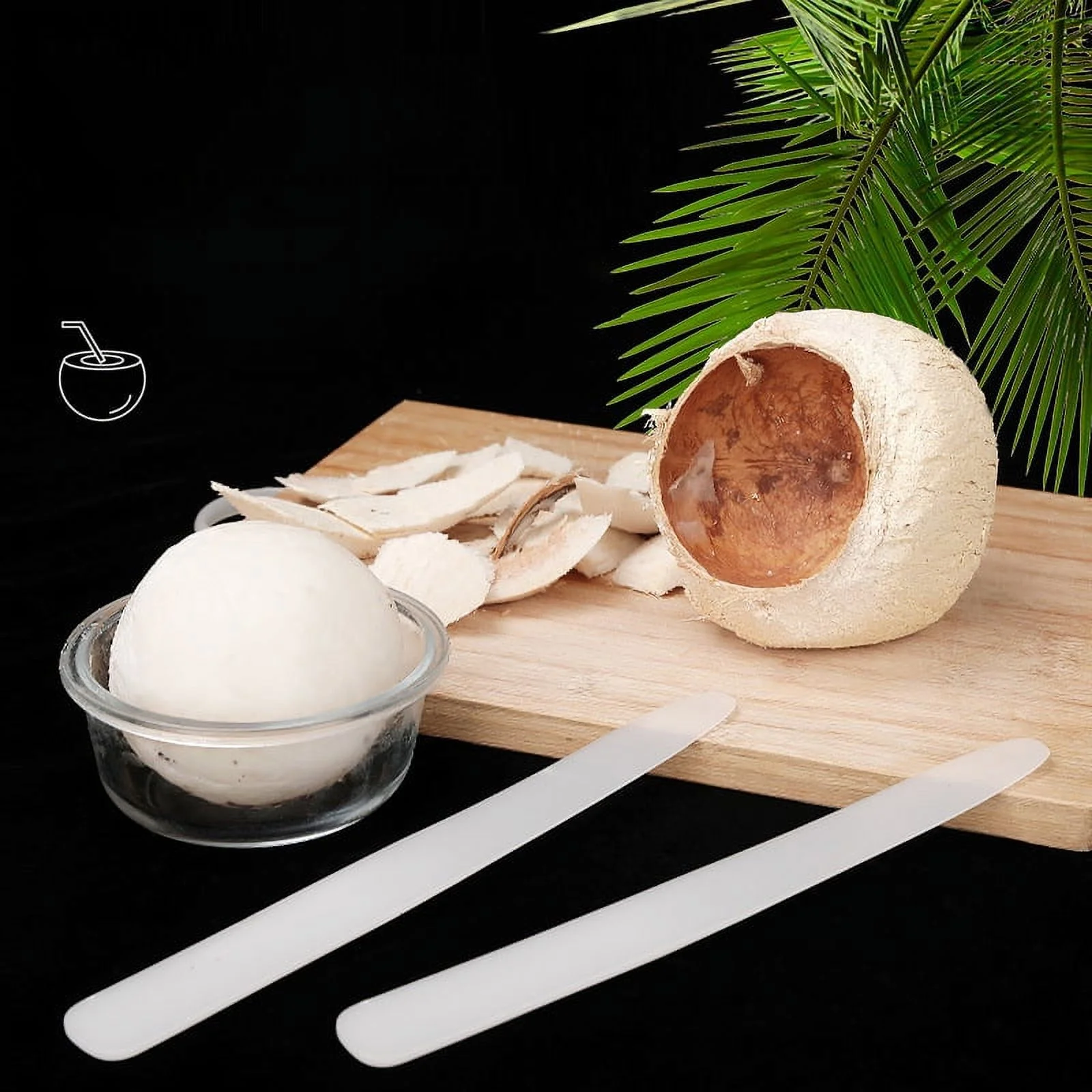 Digging Coconut Tool Plastic Coconut Meat Remover Washable Coconut Shaving Cutter Coconut Egg Soft Knife Fruit Tools