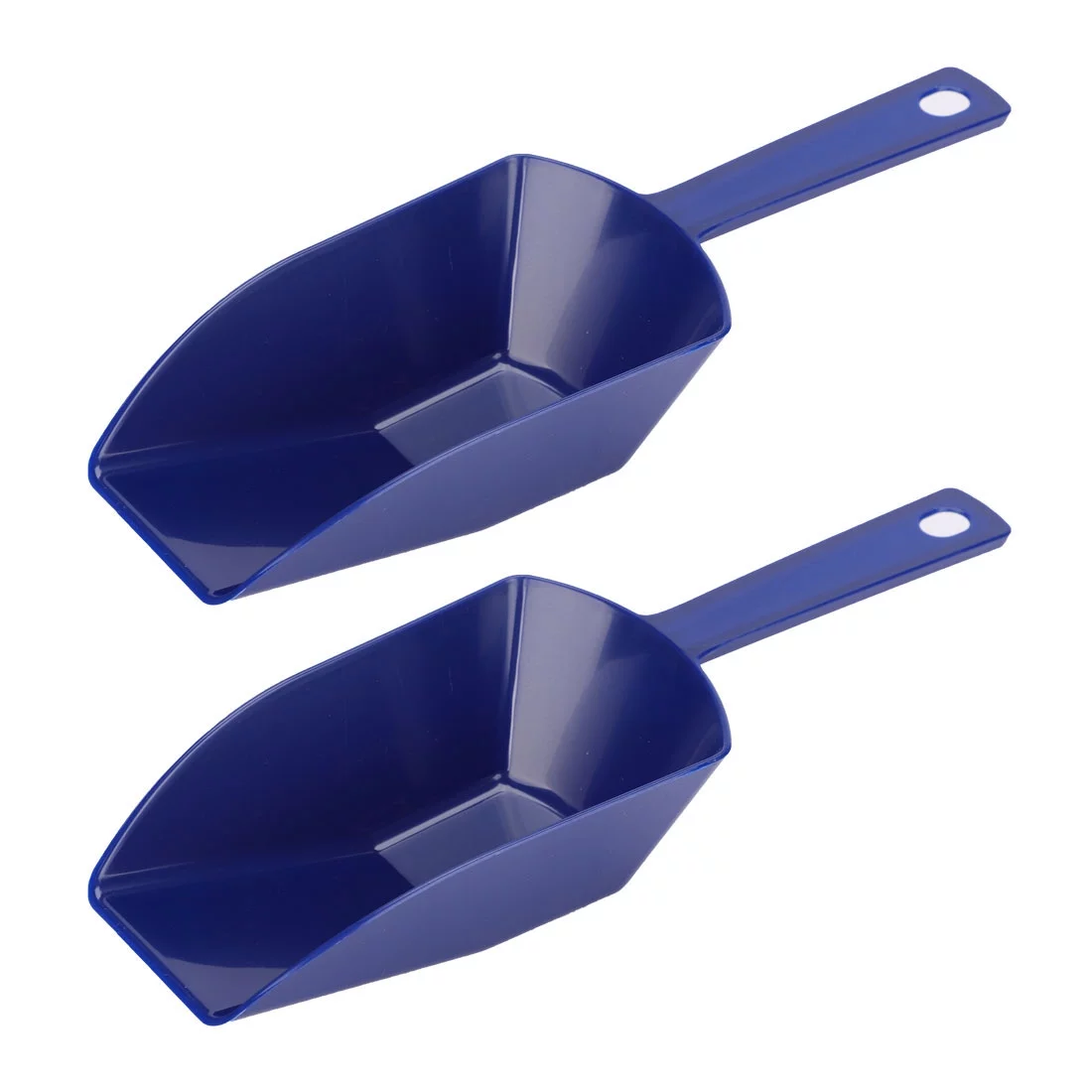 Unique Bargains Kitchen Plastic Flour Sugar Spice Cereal Ice Shovel Scoop 2pcs