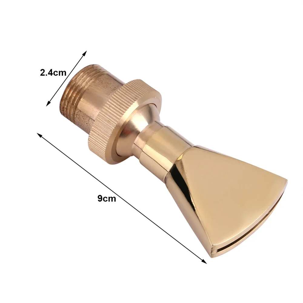 KKMOL Brass Universal Fan-shaped Sprinkler Seedling Greenhouse Irrigation Watering Car Wash Water Gun Head Fountain Nozzle