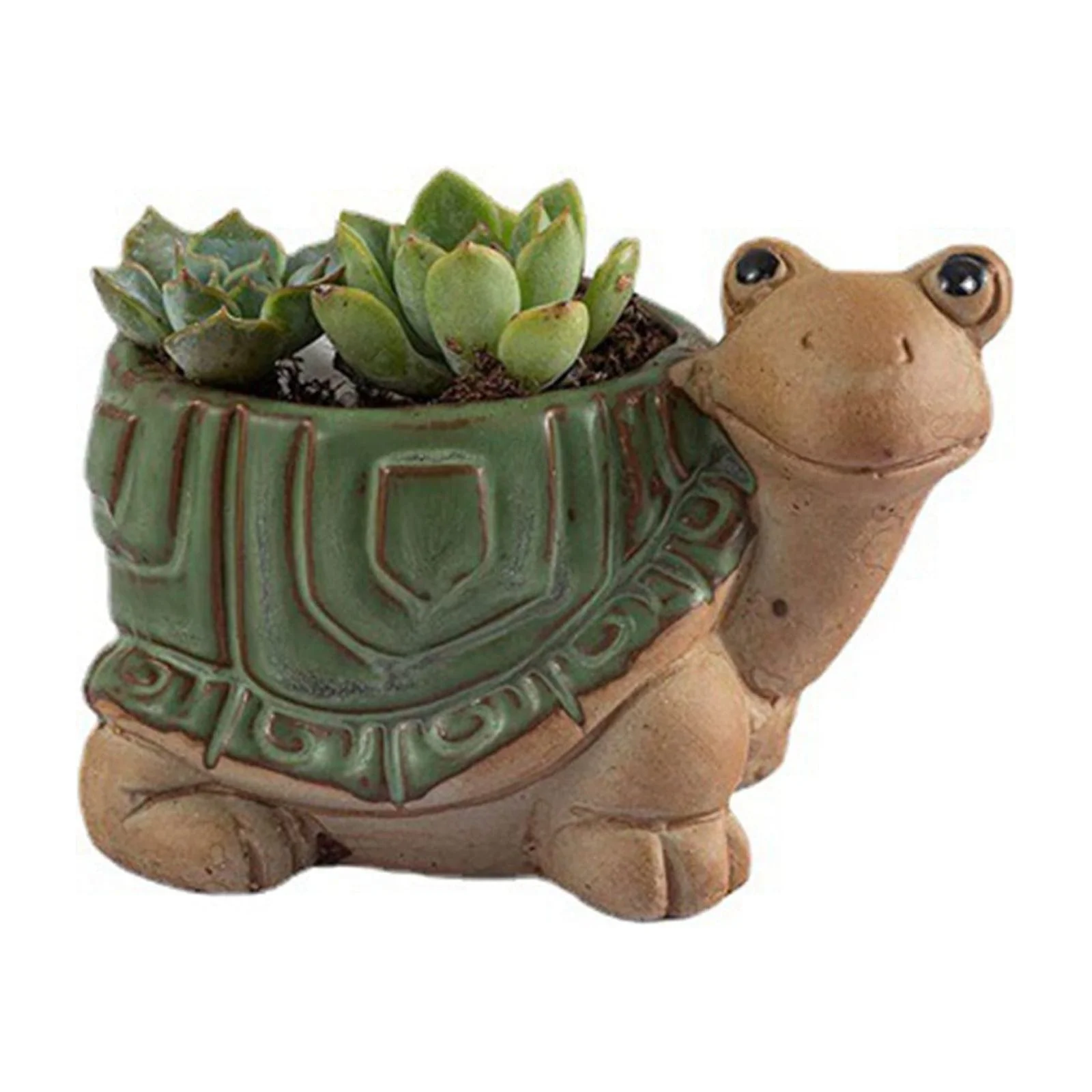 Garden Office Decoration,Ceramic Succulent Flowerpot Set Of 4 European Style Color Glaze Animal Cartoon Bonsai Indoor Outdoor Home Decor & Gifts