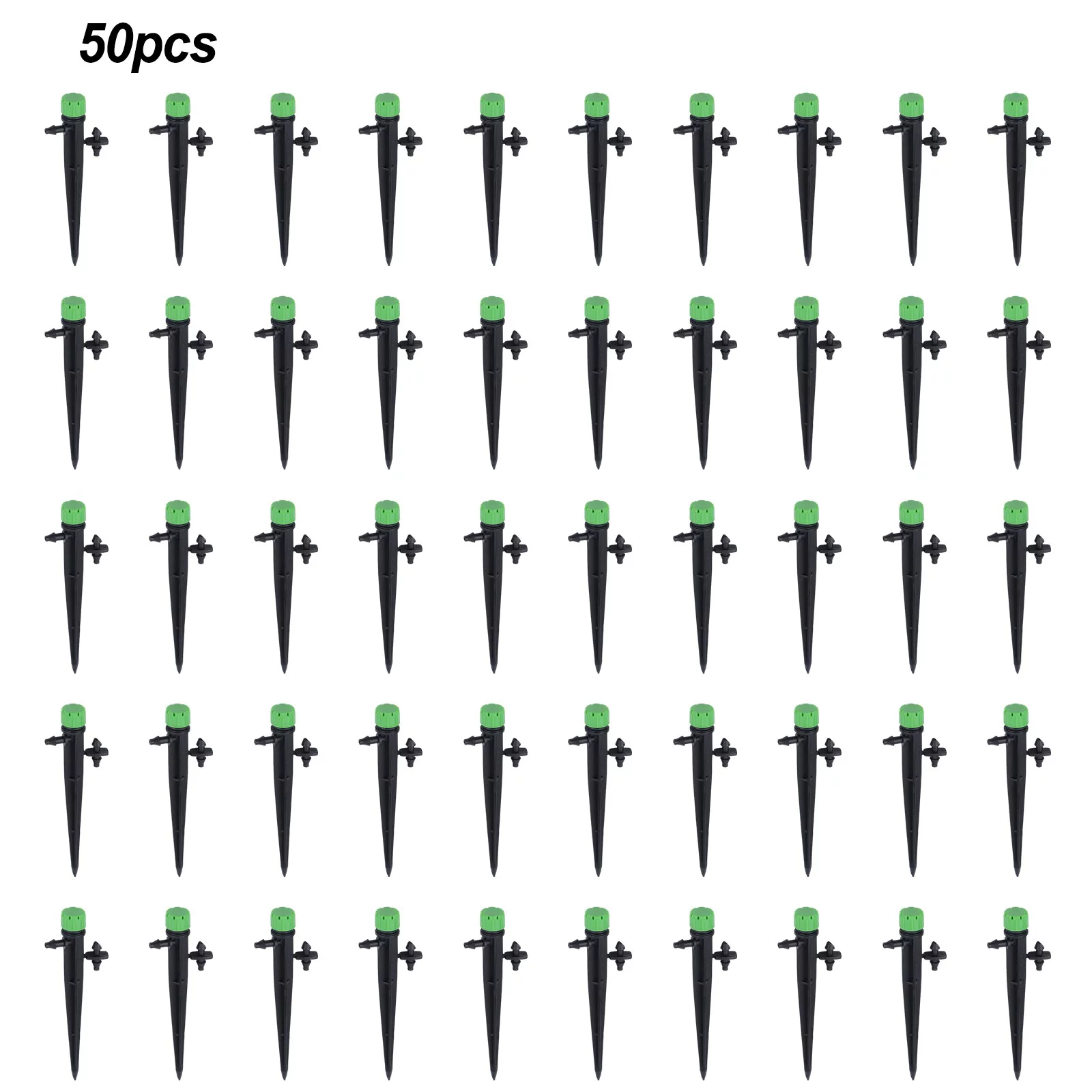 50 Pcs Irrigation Drippers Drip Emitters Micro Spray Adjustable Sprinkler Garden