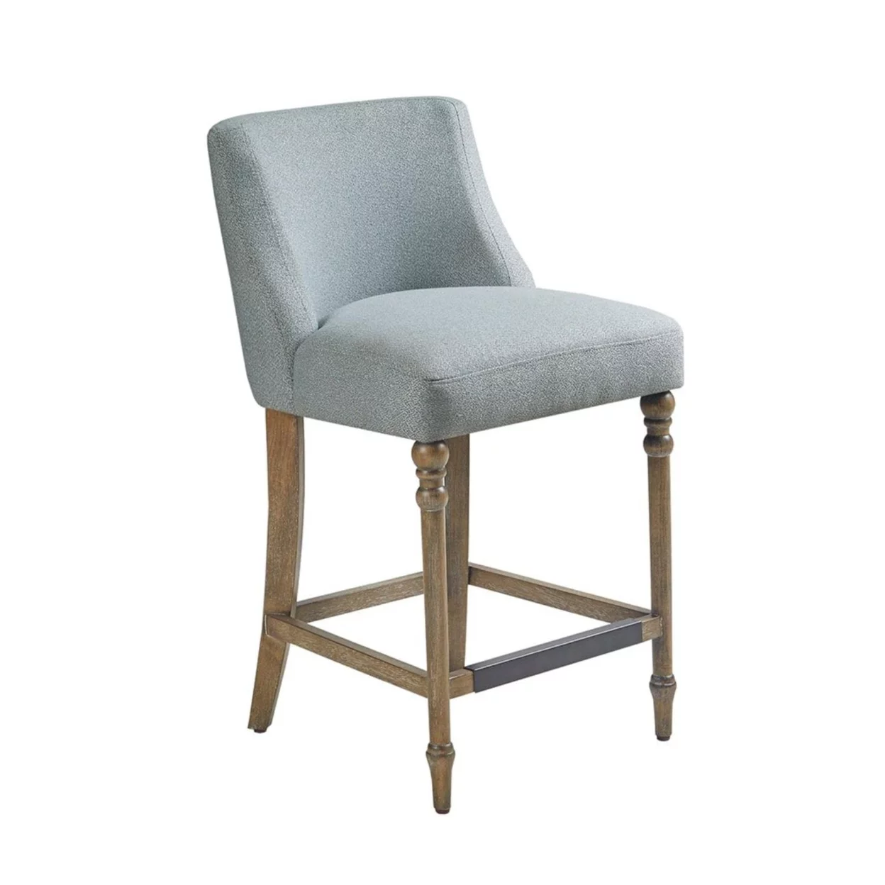MARTHA STEWART Delaney Delaney Counter Stool with Blue Finish MT104-0141
