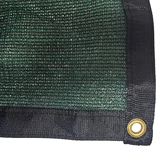 Outdoor Plant and Garden Sun Shade Net Dark Green UV Resistant Plant Cover, Greenhouse Cover (70% Sunblock) (10' x 20')