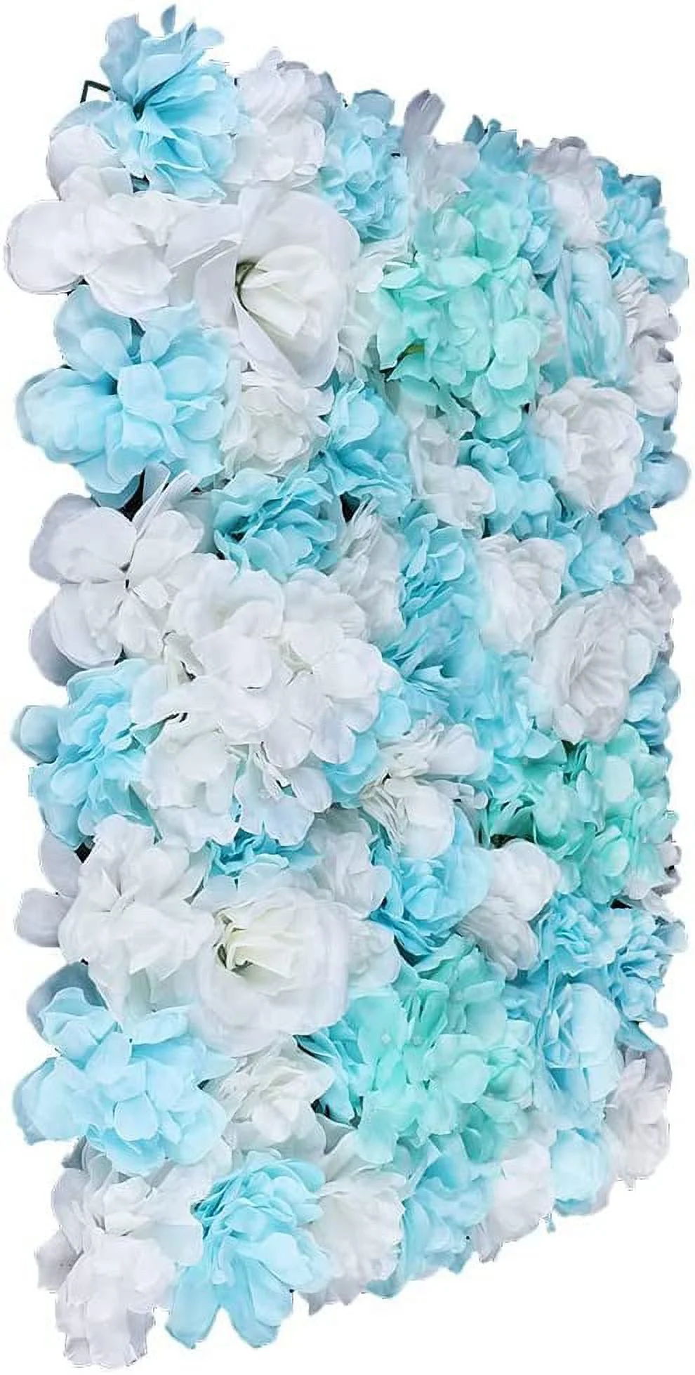 FETCOI 12 Pcs Artificial Flower Wall Panels 60x40cm 3D Flower Background for Wall, Wedding Flower Decorations Wall Silk Rose Panels for Photo Areas, Stage Background Wall