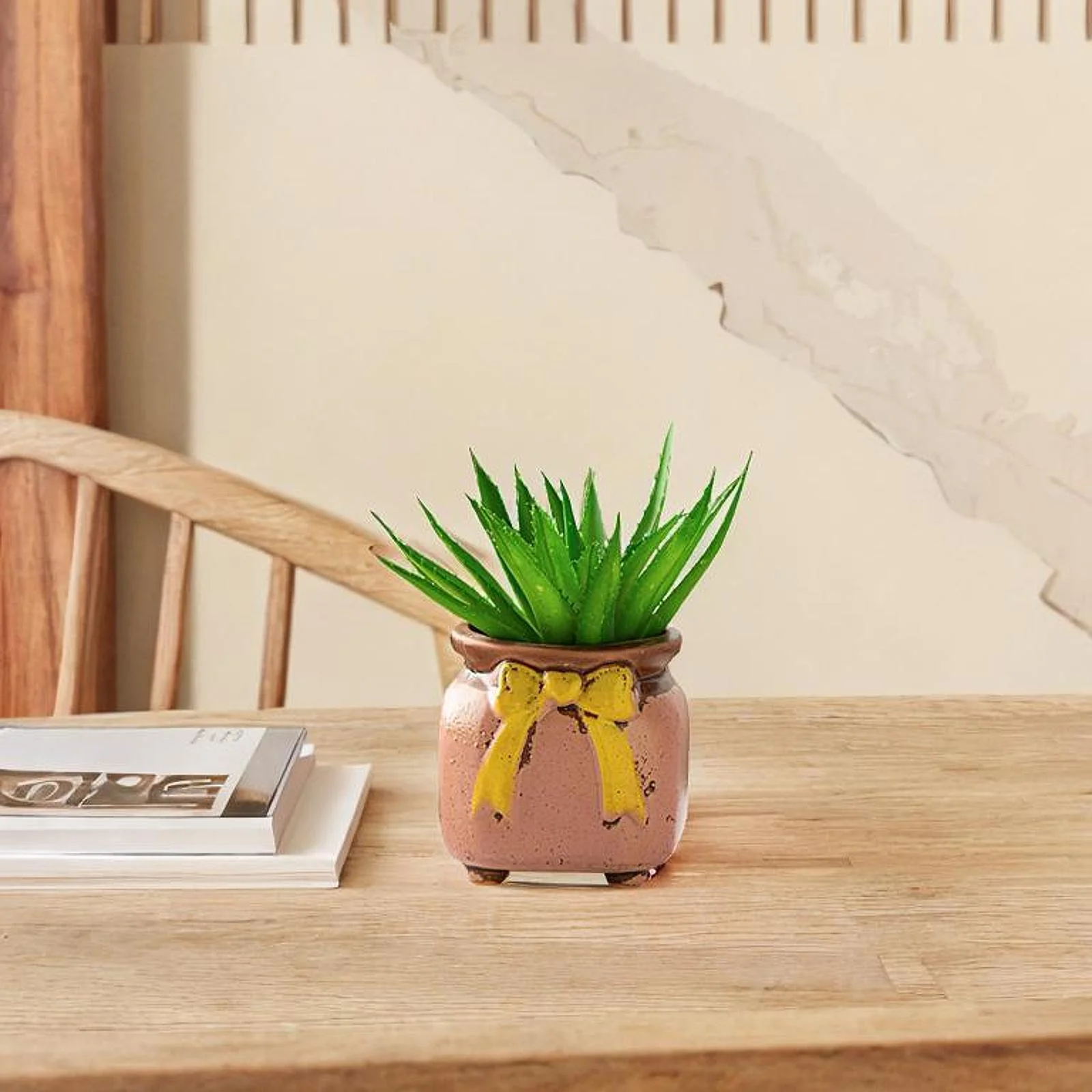 SunniMix Ceramic Flower Pot Creative Decorative Flower Pot for Garden Table Courtyard Pink