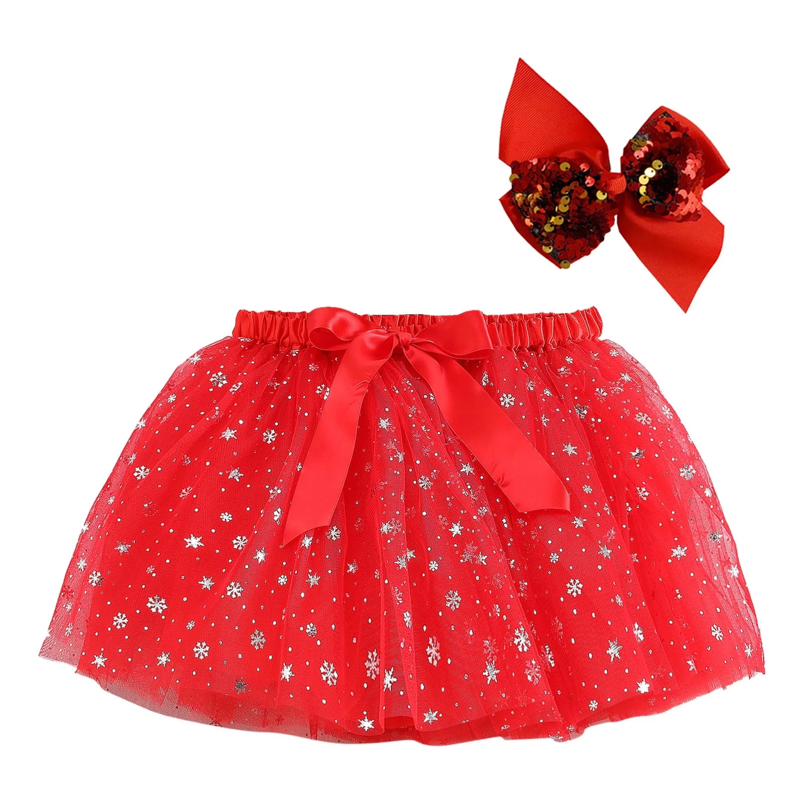 Autumn Cargo Skirt Kids Girls Ballet Skirts Party Tulle Dance Skirt Hairband Set Skirt Hangers With Clips Stackable