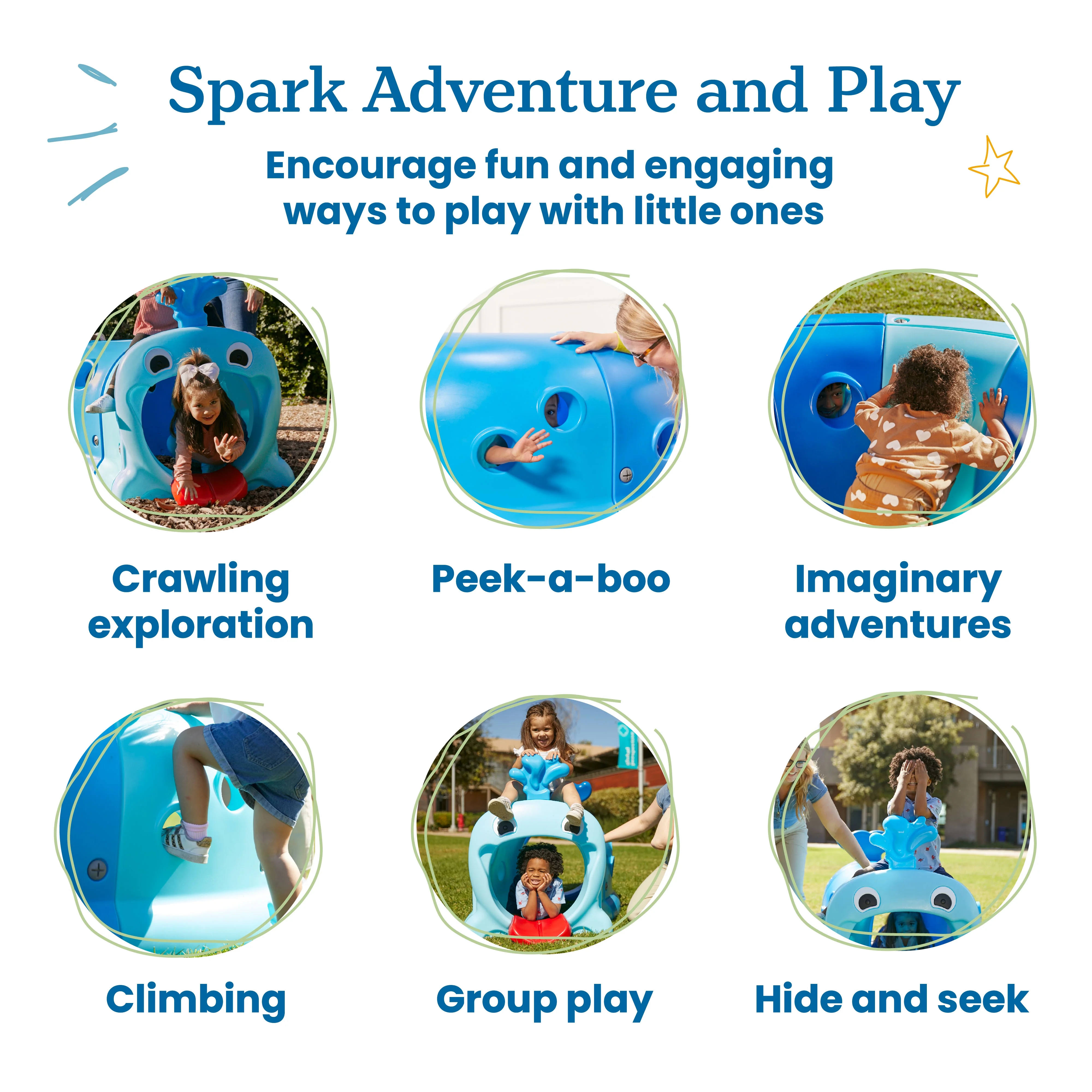 ECR4Kids Willow Climb-N-Crawl Whale, Mega