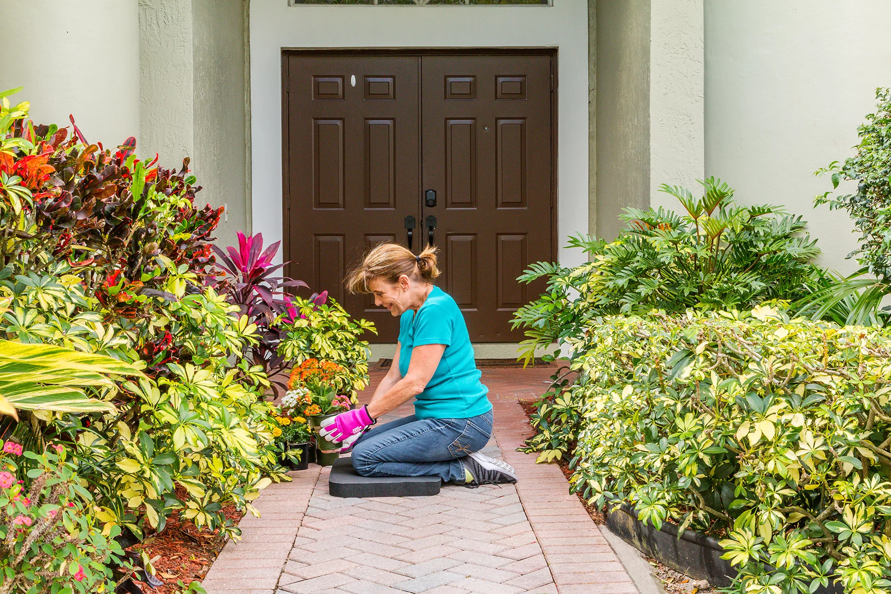 Earth Edge NBR Foam Garden Kneeling Pad, Super Cushy, Black, 20
