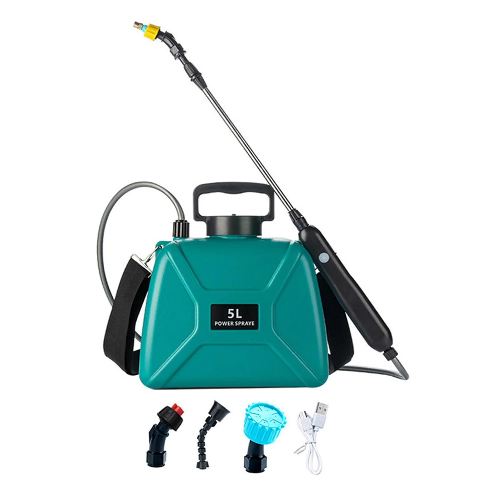 oshhnii Electric Pump Sprayers Garden Sprayer Multifunctional 5L Agricultural Dispenser Water Sprayer Bottle for Indoors and Outdoors Dark Green