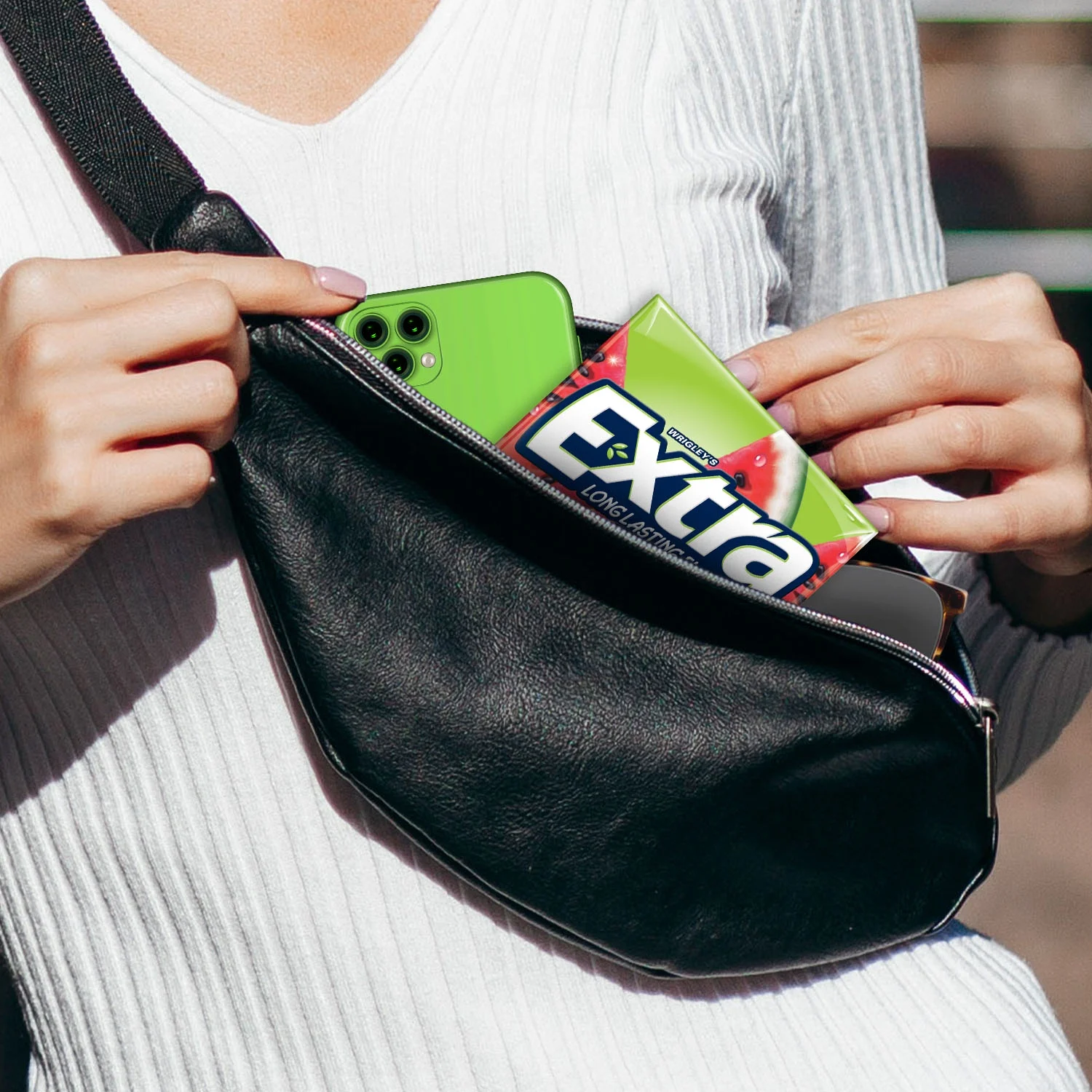 Extra Sweet Watermelon Sugar Free Bulk Chewing Gum, 15 Pc, 10 Ct