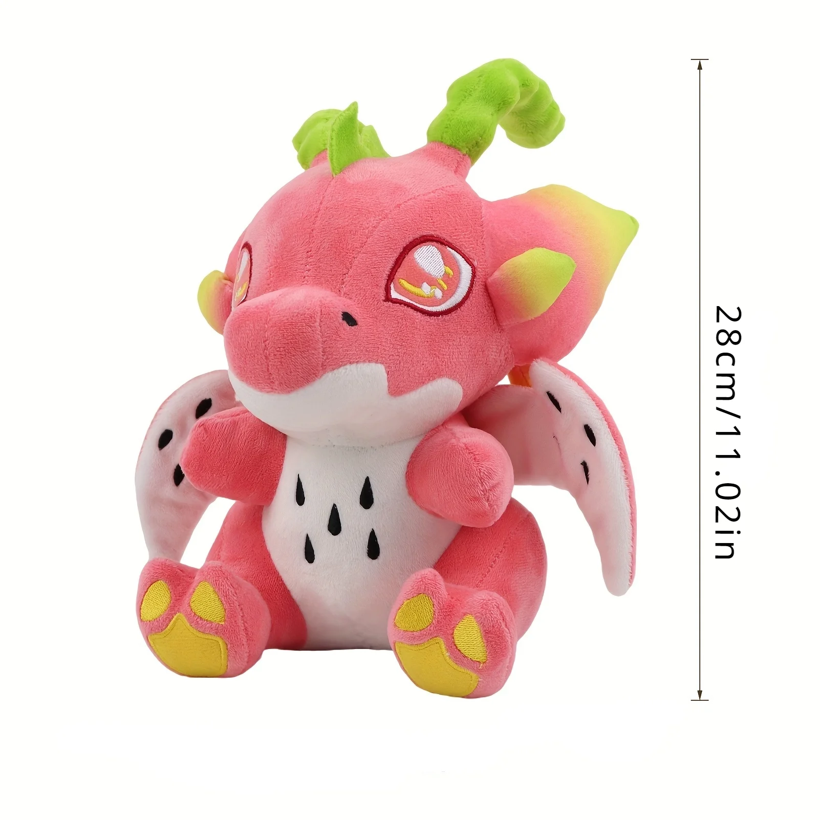 Cute Dragon Fruit Dragon Plush Toys, Stuffed Dragon Animal Dolls Pitaya Toys Kawaii Plushies Gift For Children