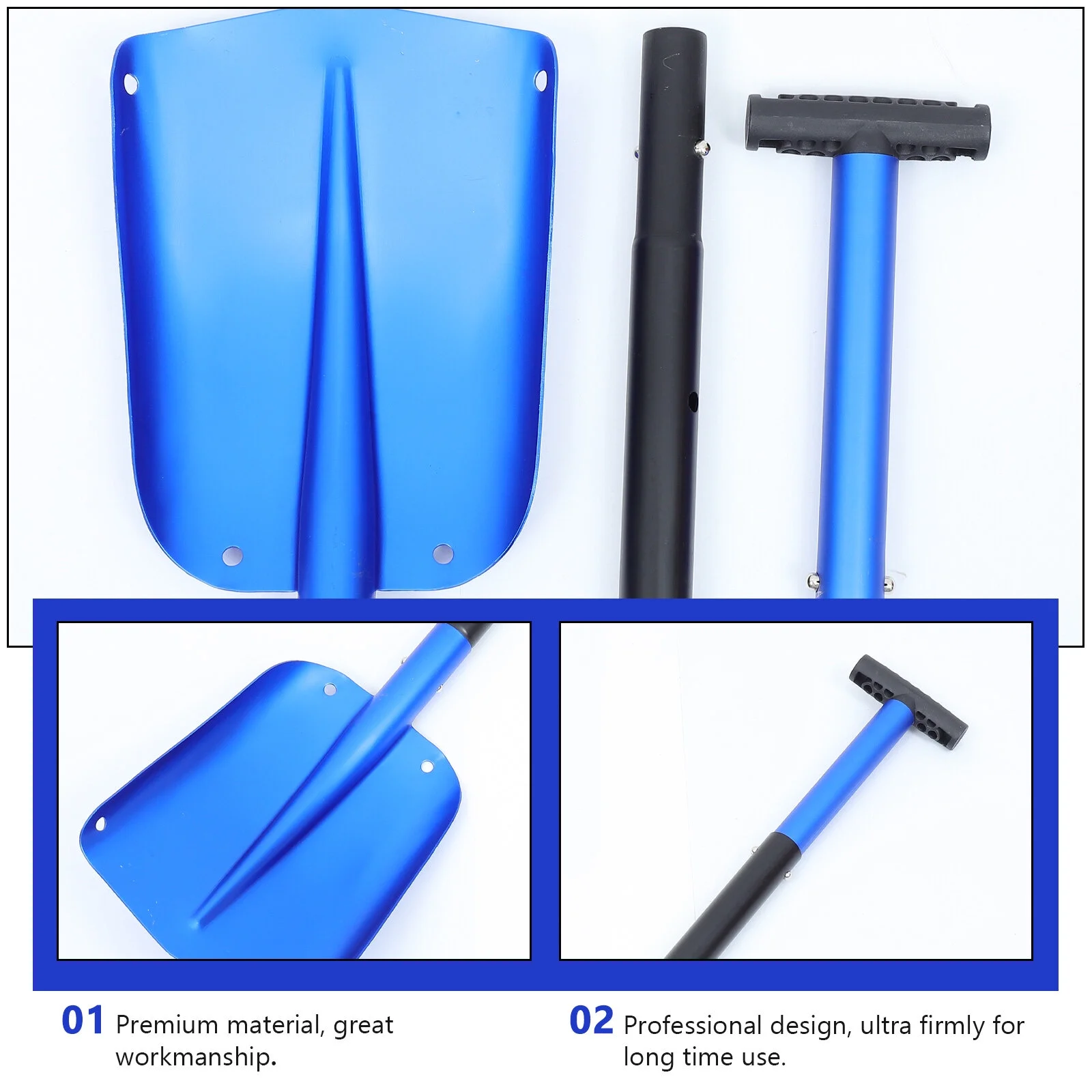 Ice Scraper Folding Car Snow Shovel Removal Tool Trunk Telescopic Windshield Disaster Prevention Vehicle Winter