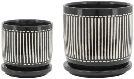 Ceramic A Flowerpot S/2 5/6