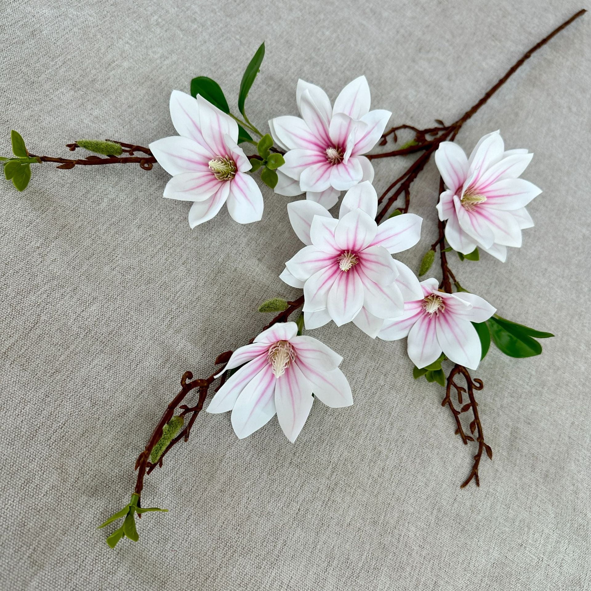 Single Branch Millennium Magnolia Xiaolongfeng Furnishing Living Room Flower Settings Wedding Wedding Wedding Flower Material