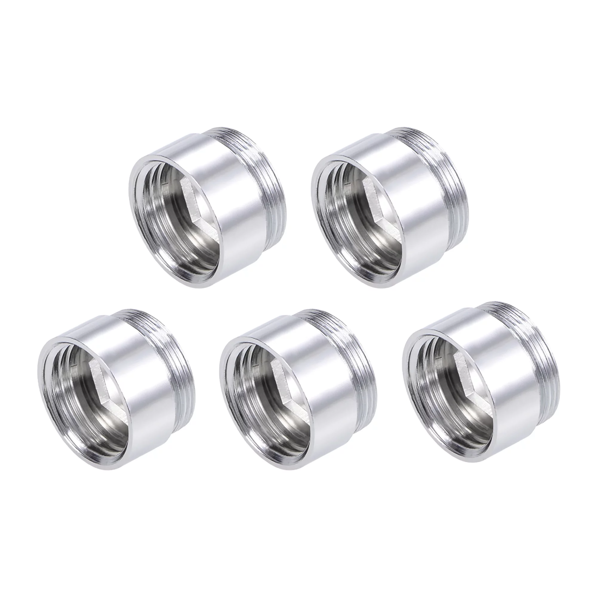 Faucet Adapter, M22x1.0 Male to G1/2 Female Thread Copper Aerator for Garden Hose 5Pcs