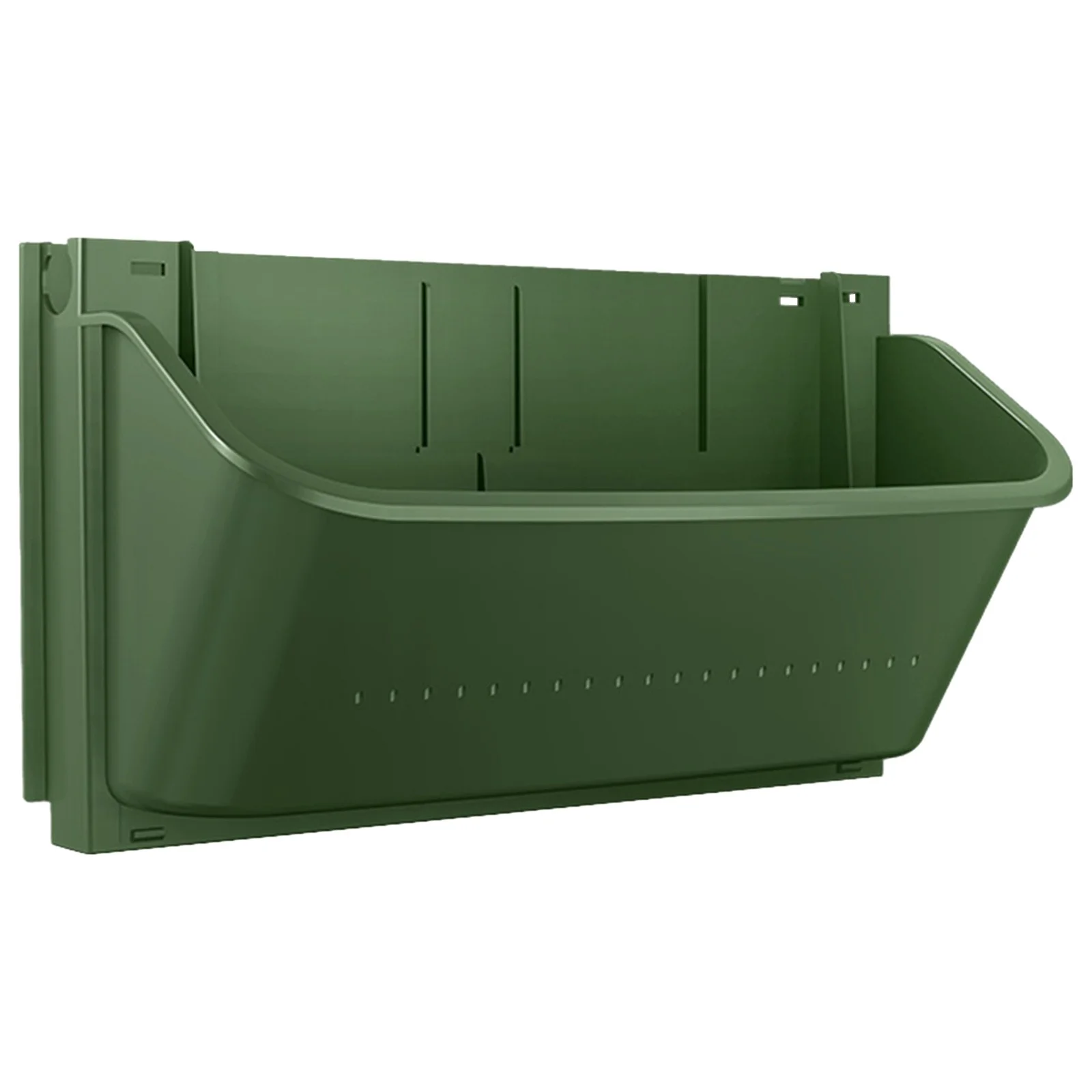 MVNSFEW Home Flower Pot Set Vertical Wall Mounted Planter Pot Hanging Flowerpot Window Box with Hole for Garden Patio Yard (Green)