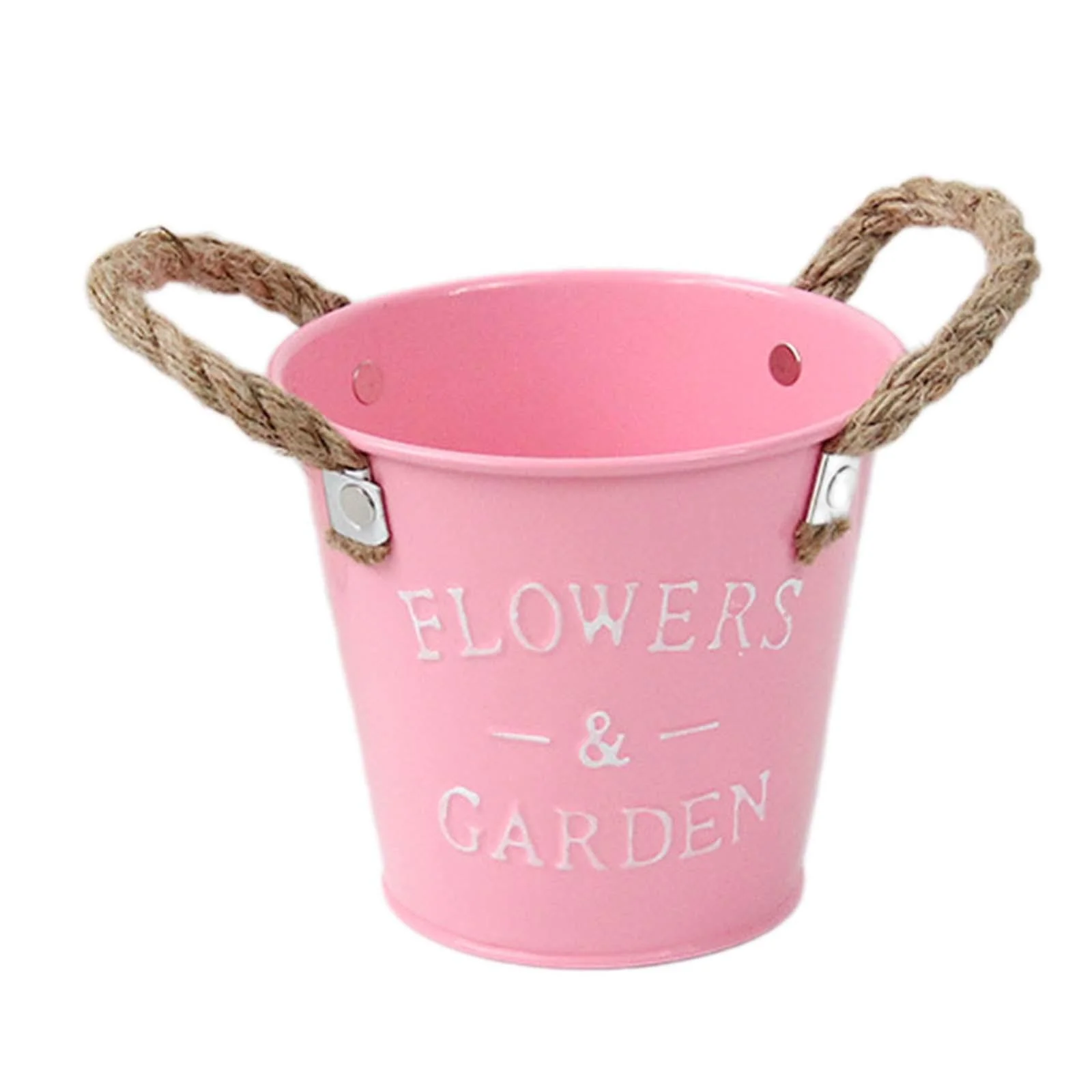 SunniMix Garden Plant Flower Pot Planter 5.1x4.7x3.5inch for Table Centerpiece Sturdy Pink
